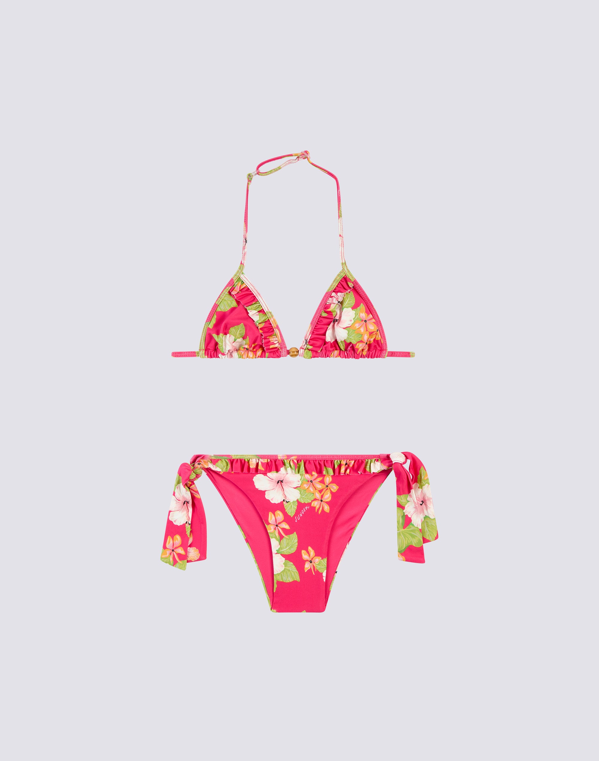 sundek-mini-bikini-bambina-con-rouches-dreamy-hawaii image 1