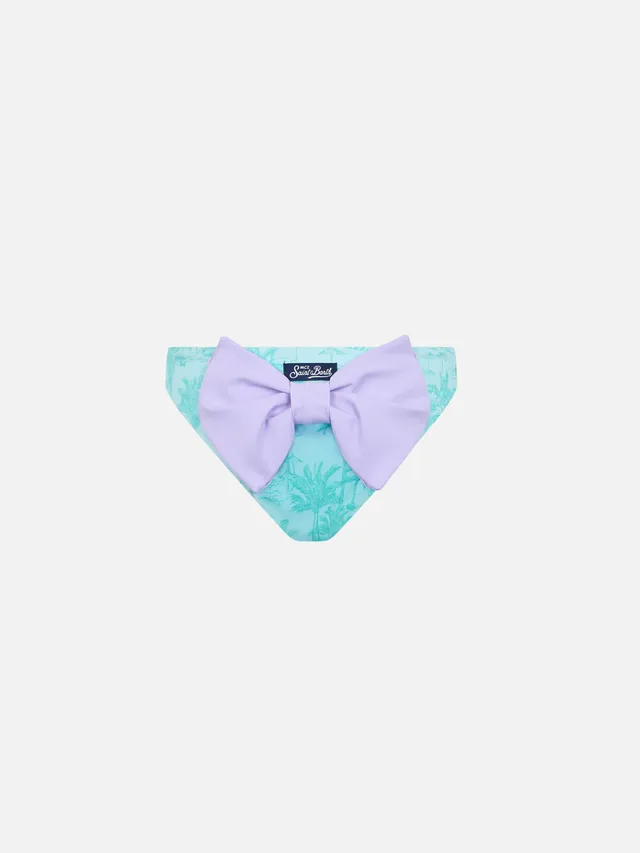 mc2-saint-barth-madame-mad0001-slip-bagno-bambina-fiocco-toile-de-jouy-verde-acq image 1