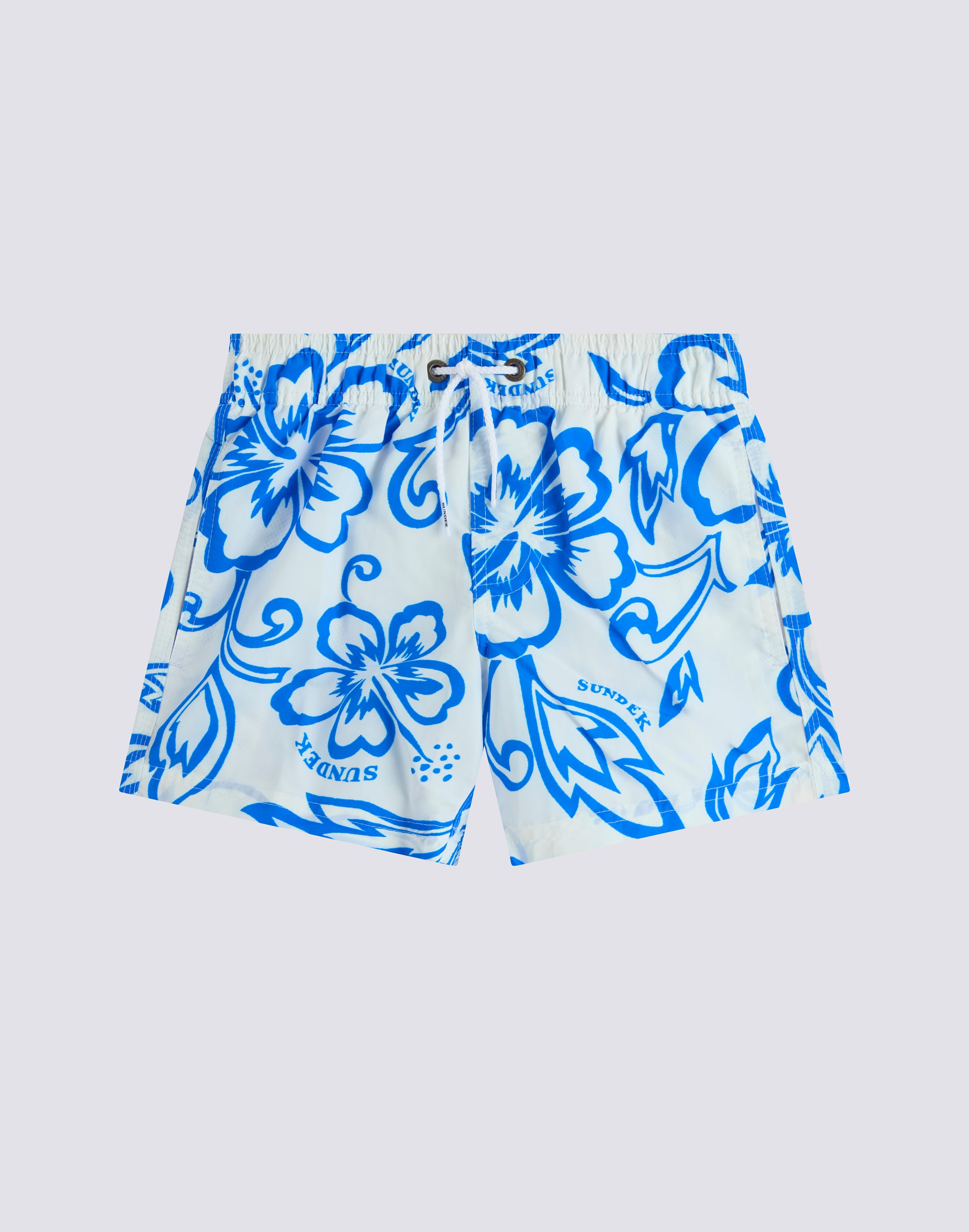 sundek-costume-boxer-bambino-stampa-archive-hibiscus-sk23-con-vita-elasticata image 2