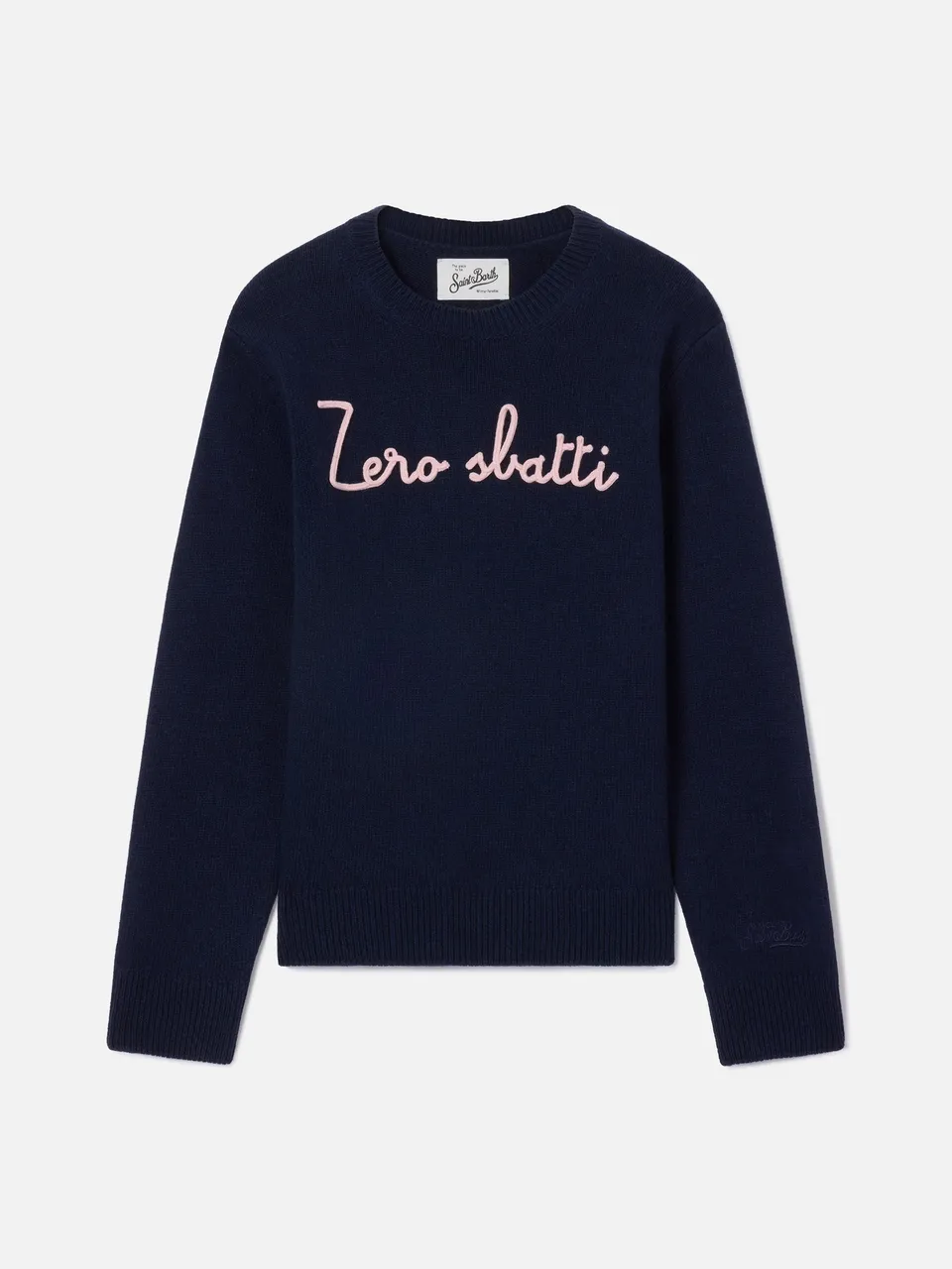 mc2-saint-barth-maglia-girocollo-princess-bambina-blu-navy-zero-sbatti image 1