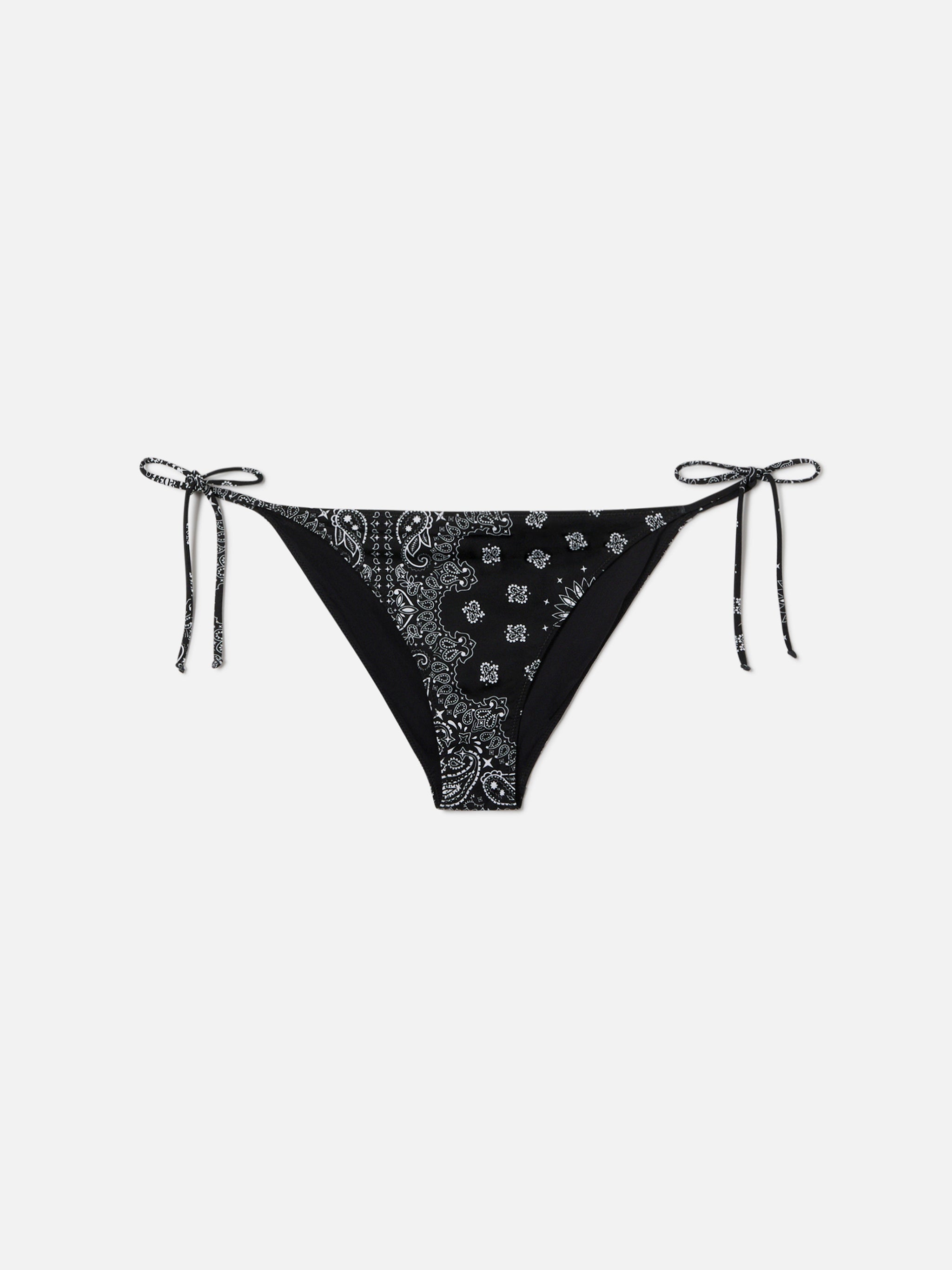 mc2-saint-barth-virgo-slip-mare-donna-stampa-bandana-nero image 1