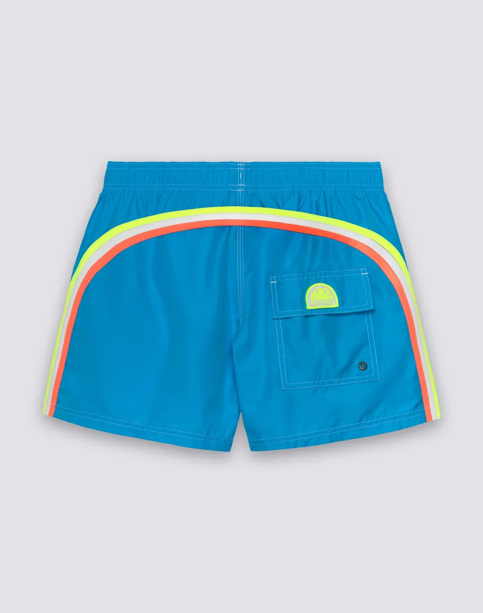 sundek-m504bdp0300-costume-da-bagno-uomo-corto-light-poly-con-arcobaleno image 1