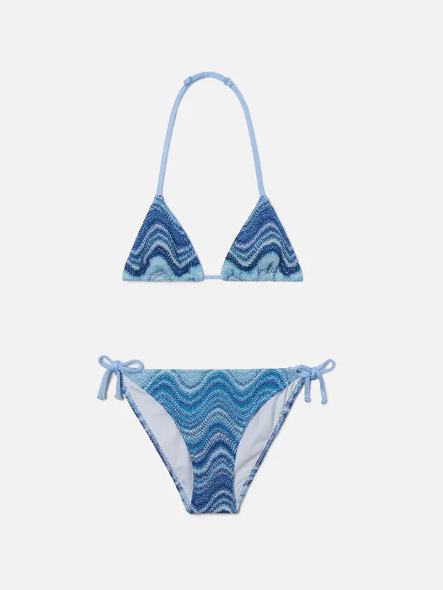 mc2-saint-barth-bikini-holly-bikini-da-bambina-in-tessuto-raschel-con-motivo-ond image 1