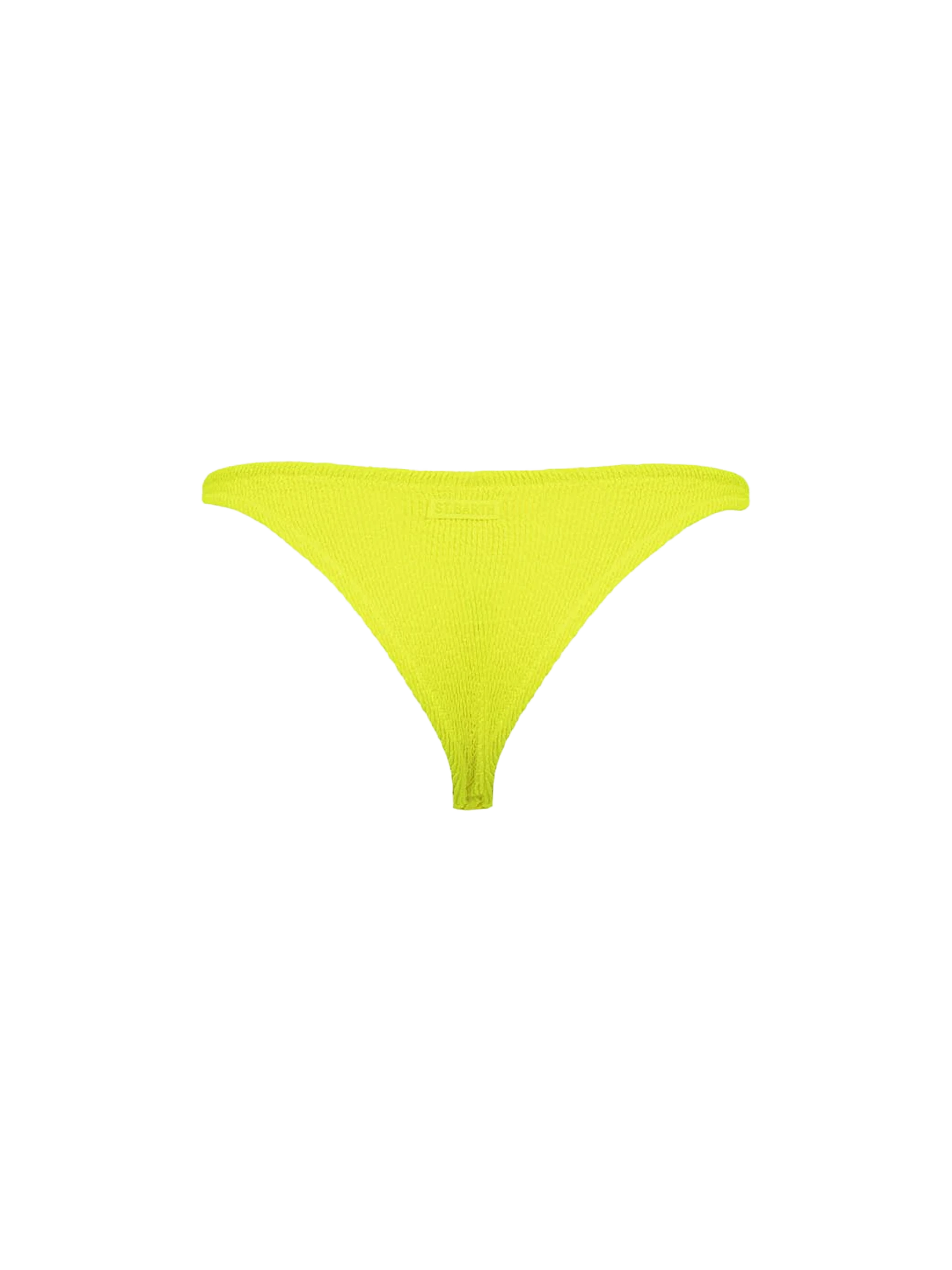 mc2-saint-barth-slip-mare-naomi-donna-in-crinkle-giallo-fluo-tinta-unita image 2
