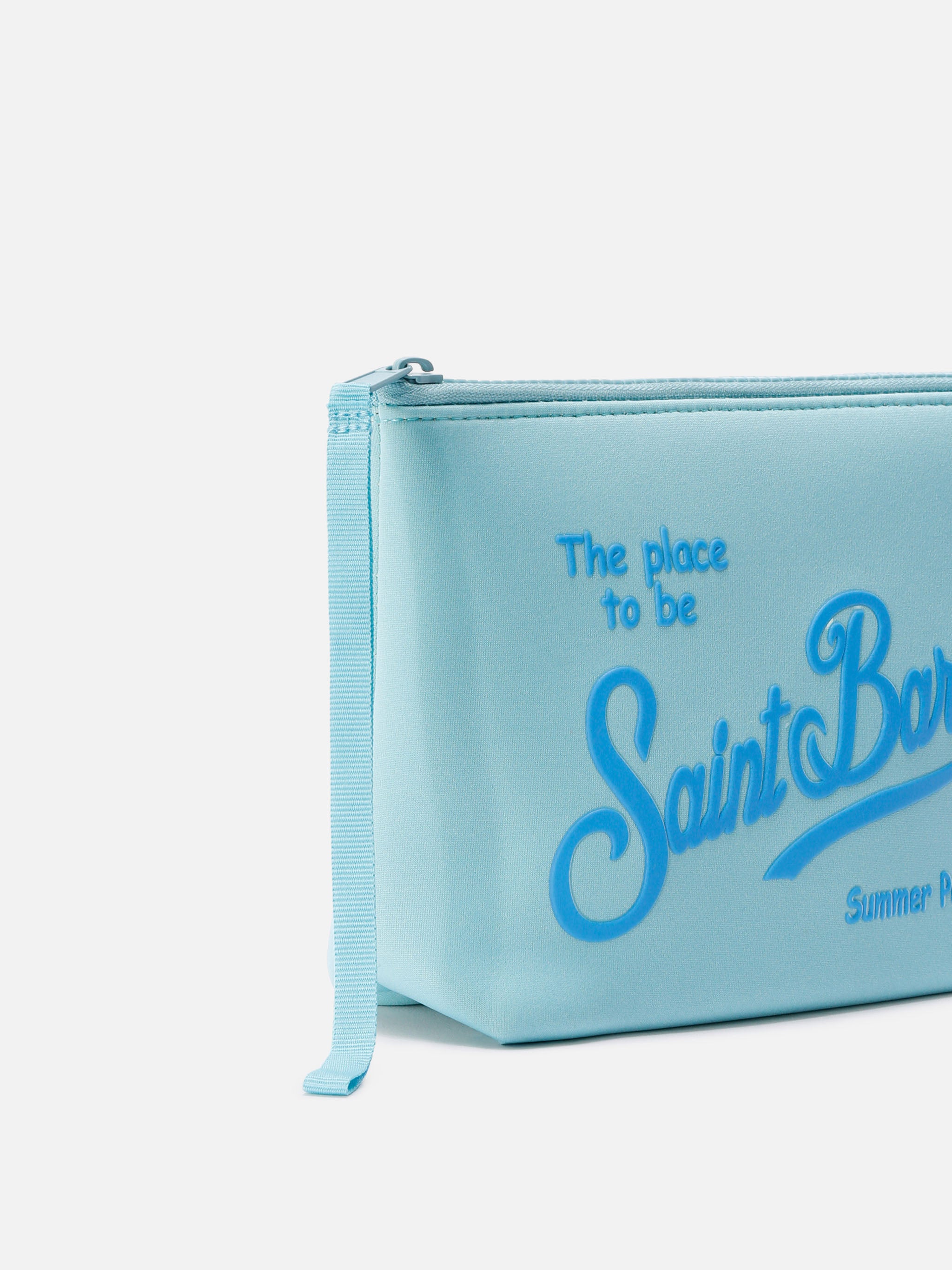 mc2-saint-barth-pochette-aline-donna-in-scuba-azzurra-tinta-unita image 2