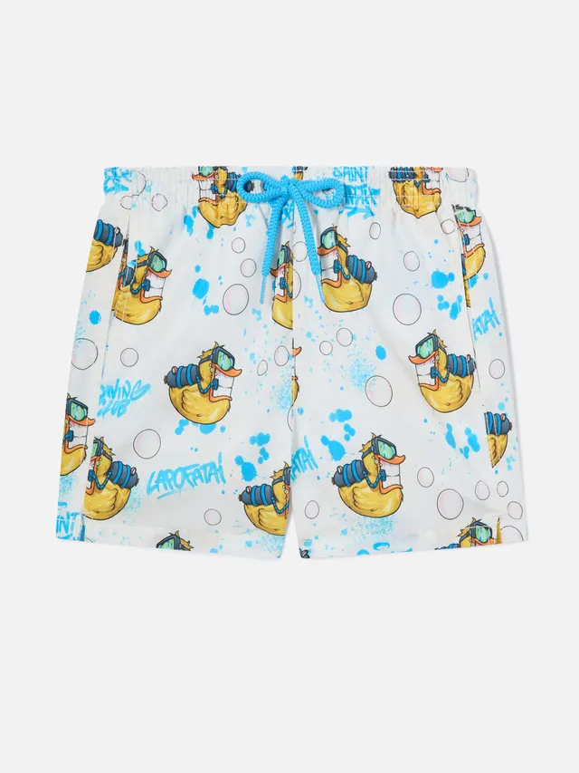 mc2-saint-barth-jean-bambino-costume-bagno-crypto-ducky-bianco-edizione-speciale image 1
