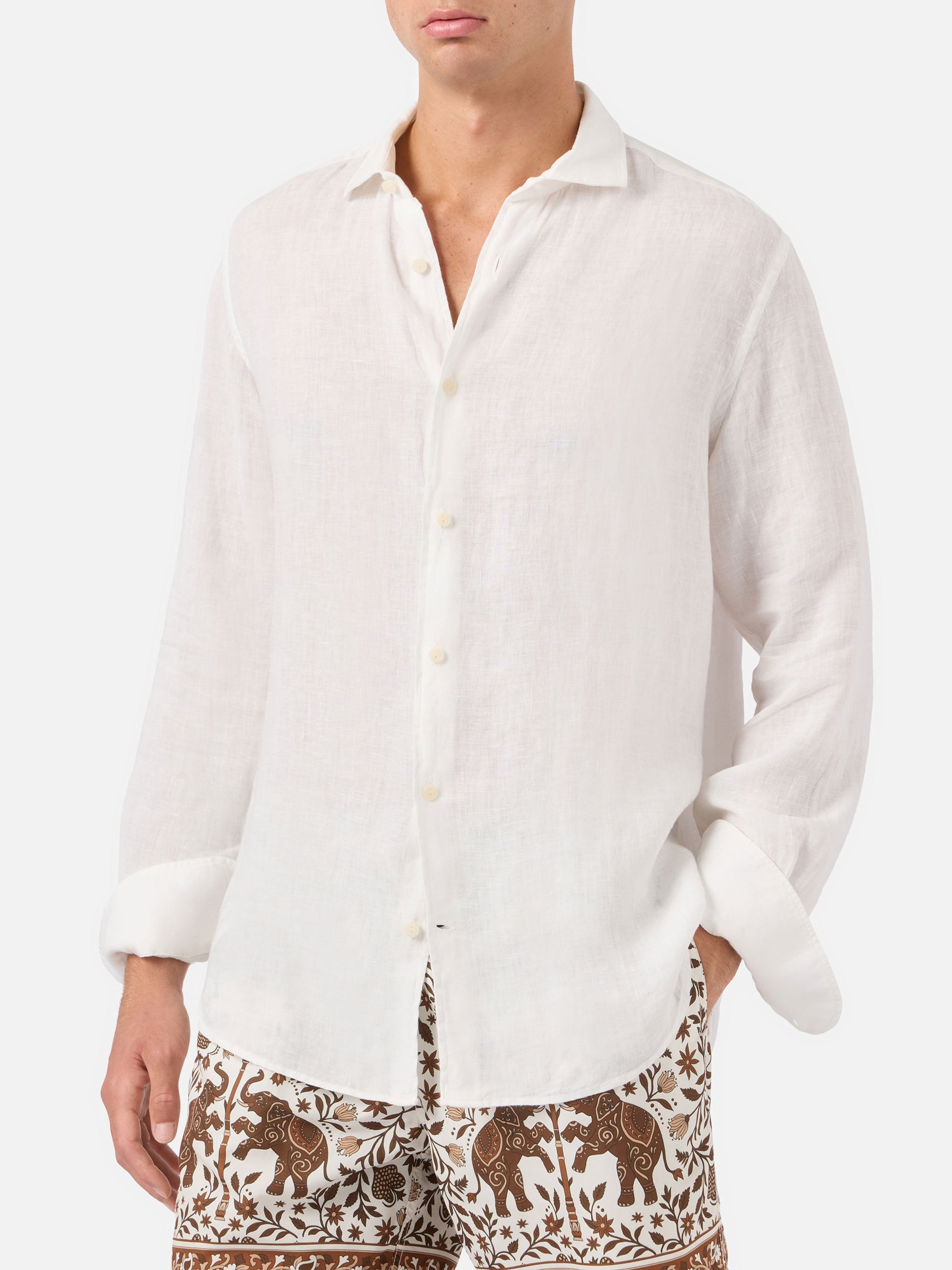 mc2-saint-barth-camicia-pamplona-uomo-lino-bianco-manica-lunga image 1