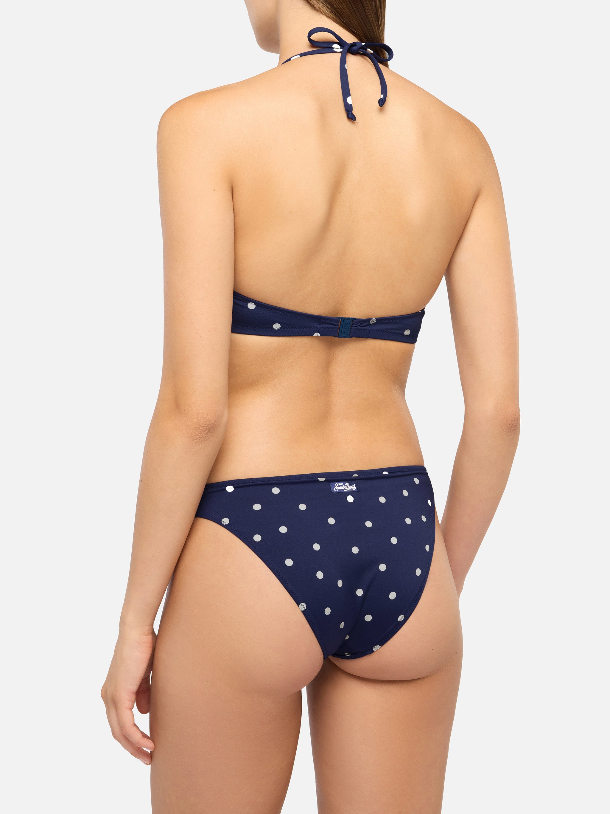 mc2-saint-barth-gaia-maia-bikini-donna-triangolo-blu-pois-vita-alta image 4