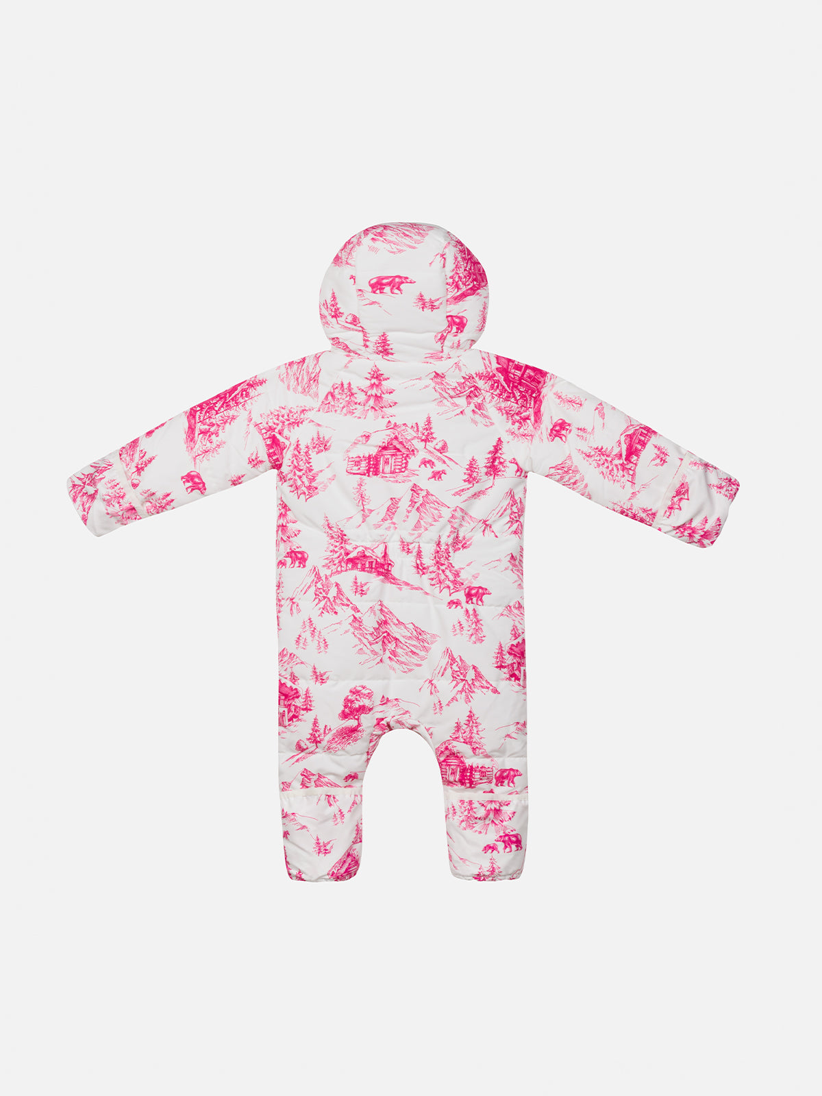 mc2-saint-barth-glace-tuta-da-neve-neonata-toile-de-jouy-bianca image 2