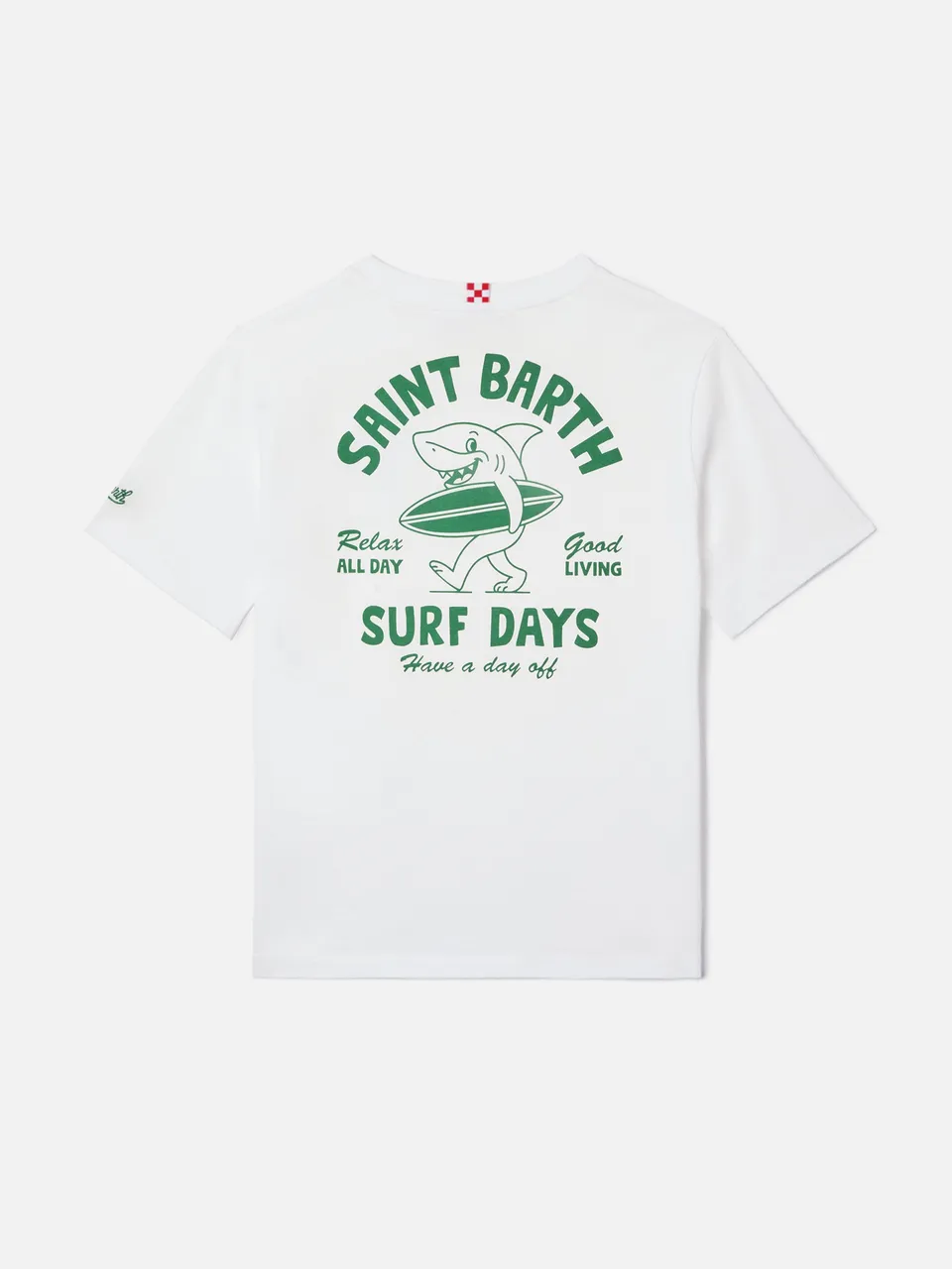 mc2-saint-barth-t-shirt-portland-jr-surf-days-t-shirt-bambino-cotone-bianca-stam image 1