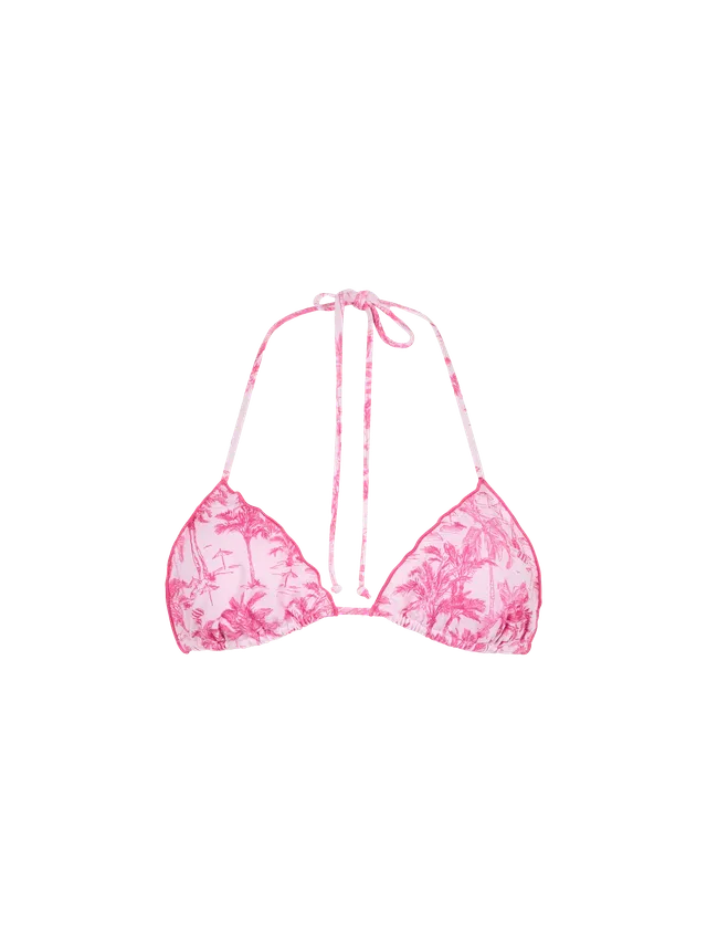 mc2-saint-barth-sagittarius-top-bikini-triangolo-toile-de-jouy-rosa image 1