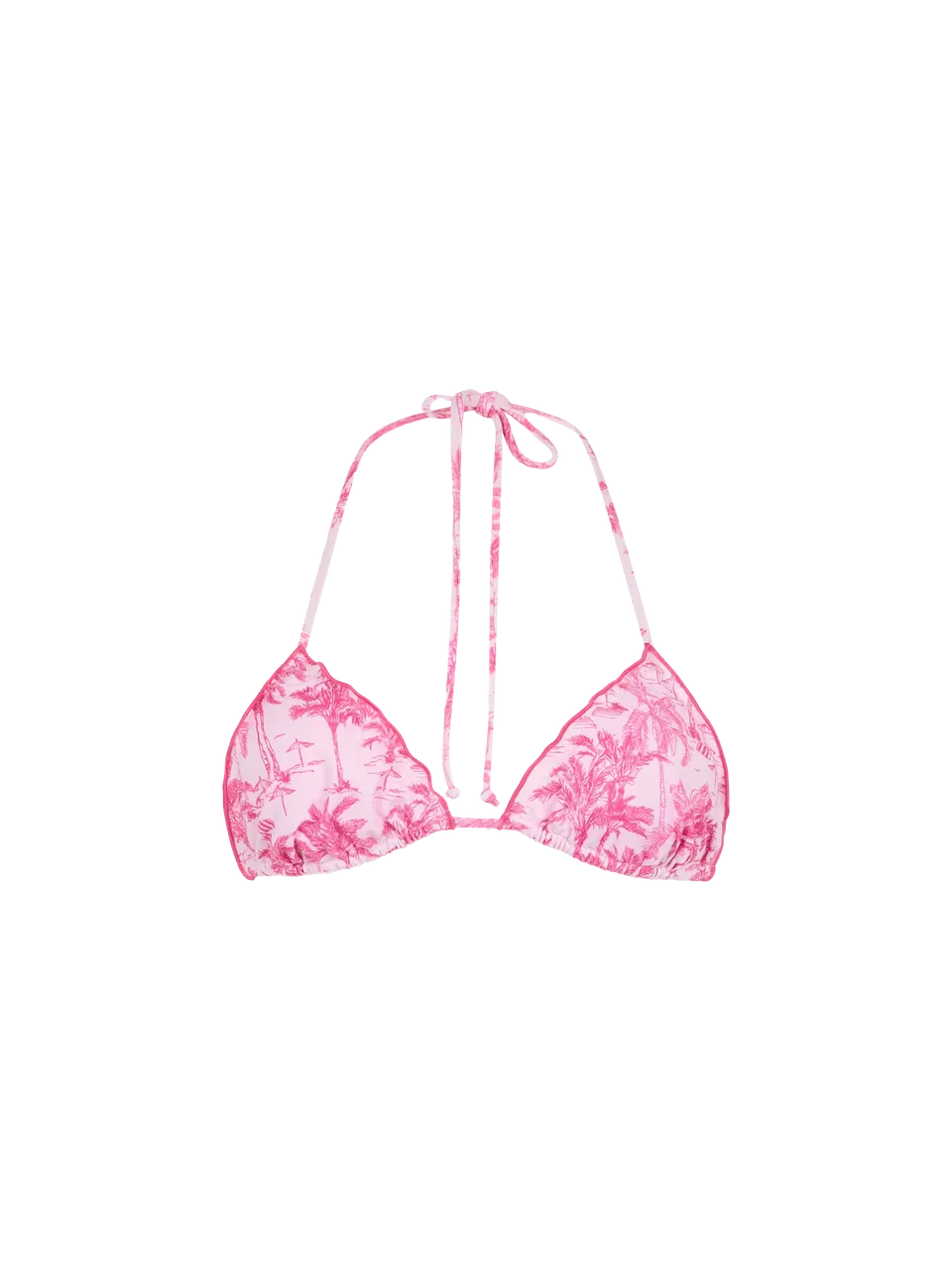 mc2-saint-barth-sagittarius-top-bikini-triangolo-toile-de-jouy-rosa image 1