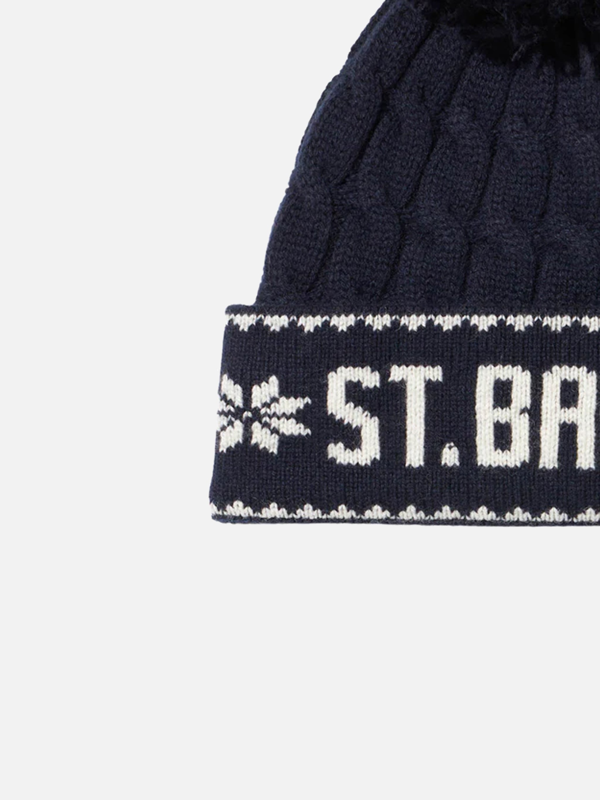 mc2-saint-barth-berretto-bambino-blu-navy-con-pompon-misto-cashmere image 2