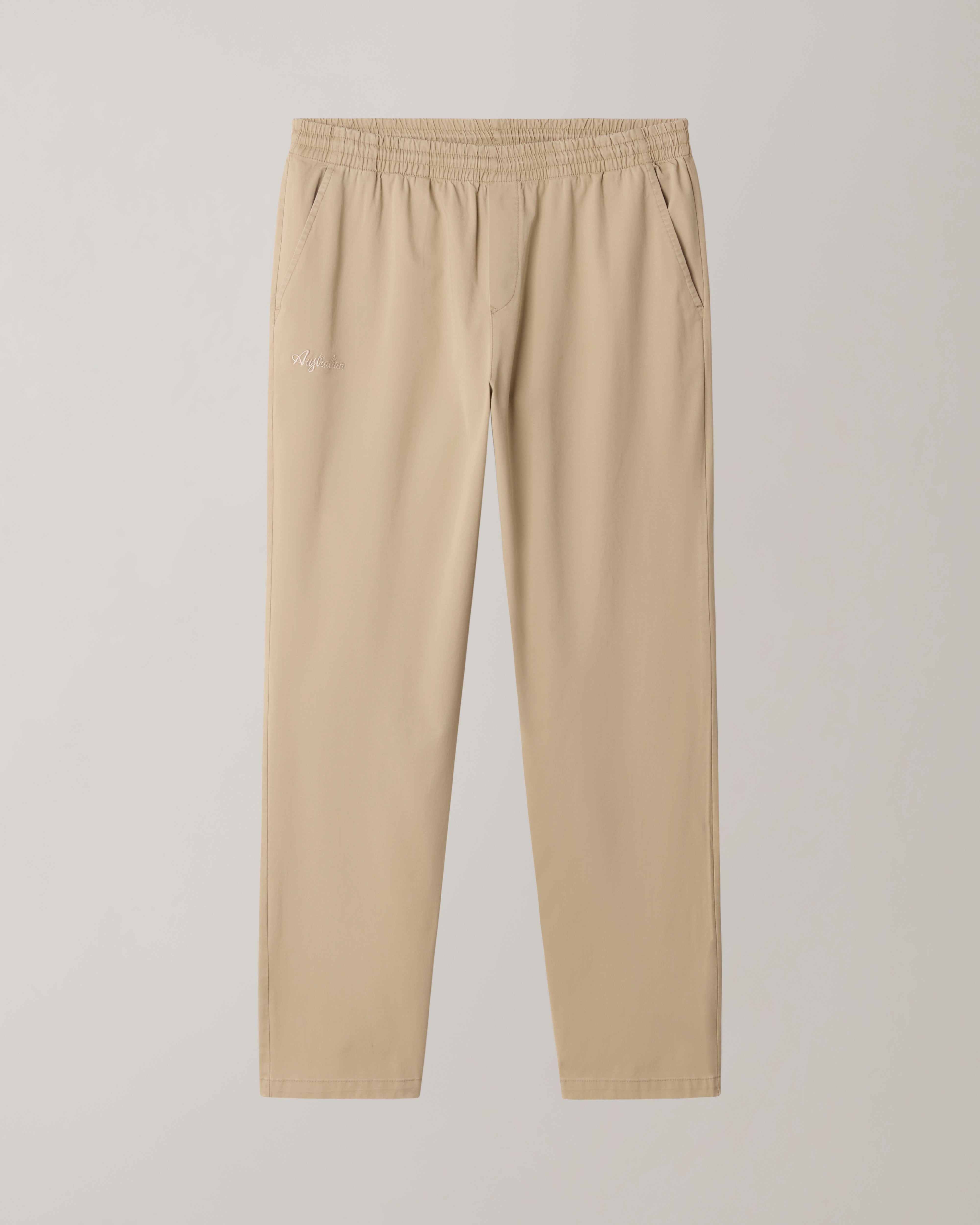 australian-doric-track-pant-pantalone-cotton-twill-kaki image 7