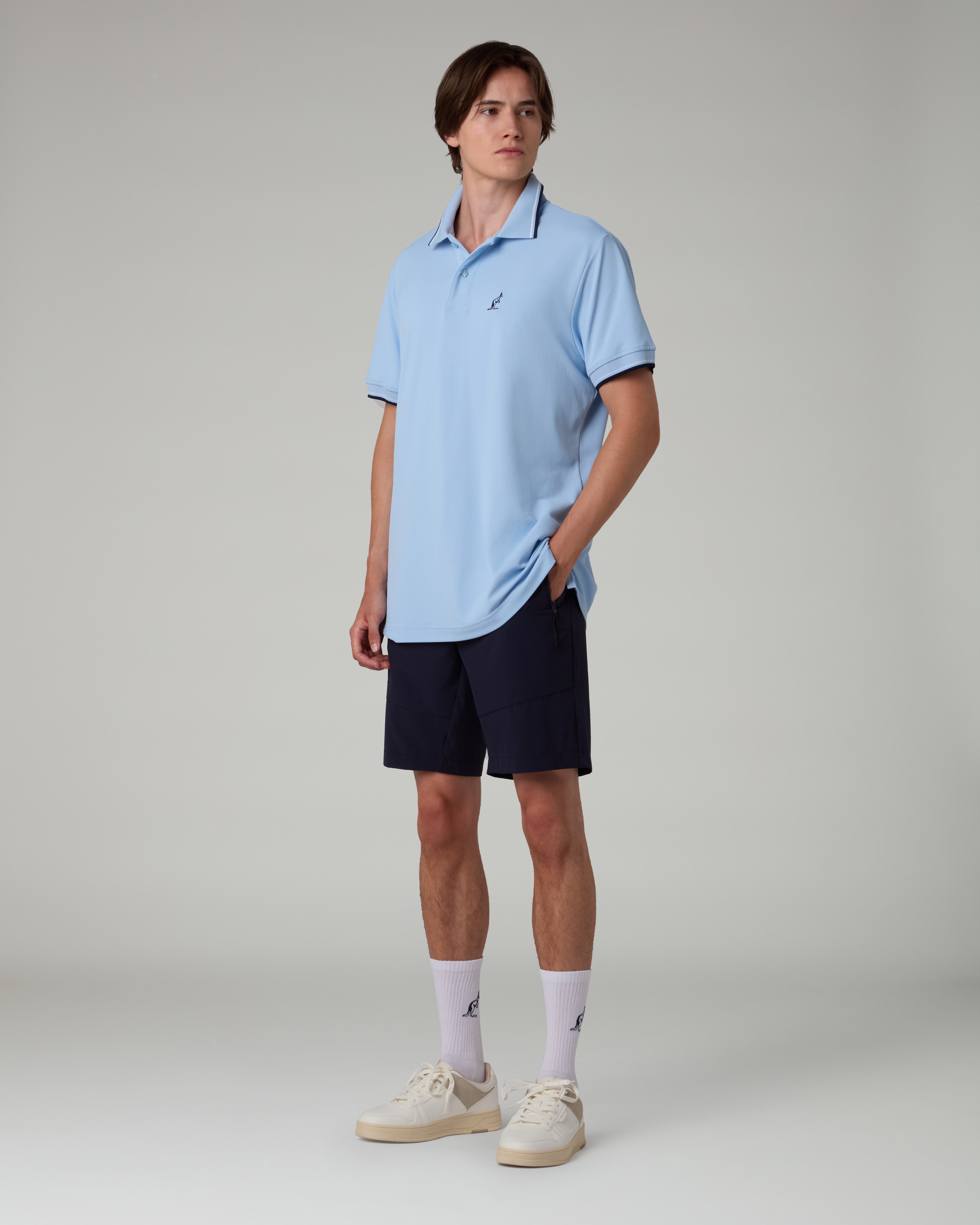 australian-2-stripes-polo-shirt-piquet-tecnico-azzurro-pastello image 2