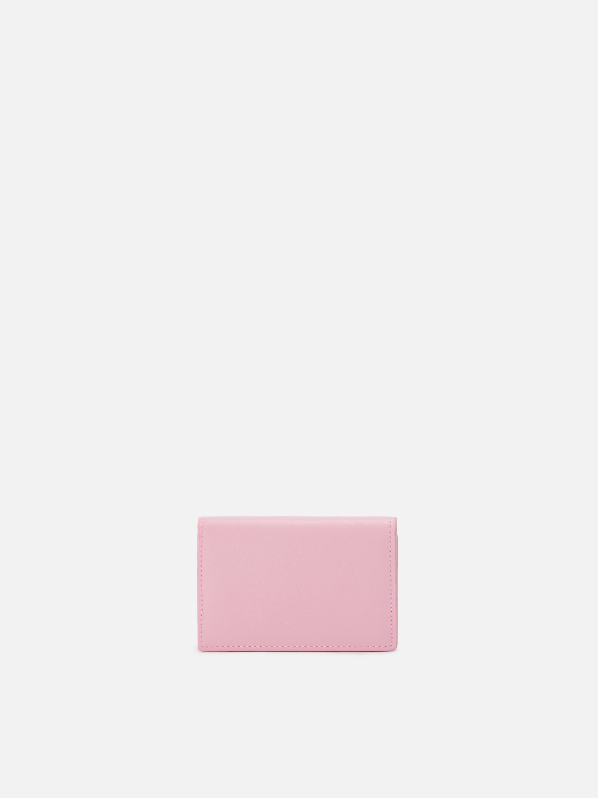 mc2-saint-barth-portacarte-in-pelle-liscia-rosa-chiaro-logo-metallico image 3