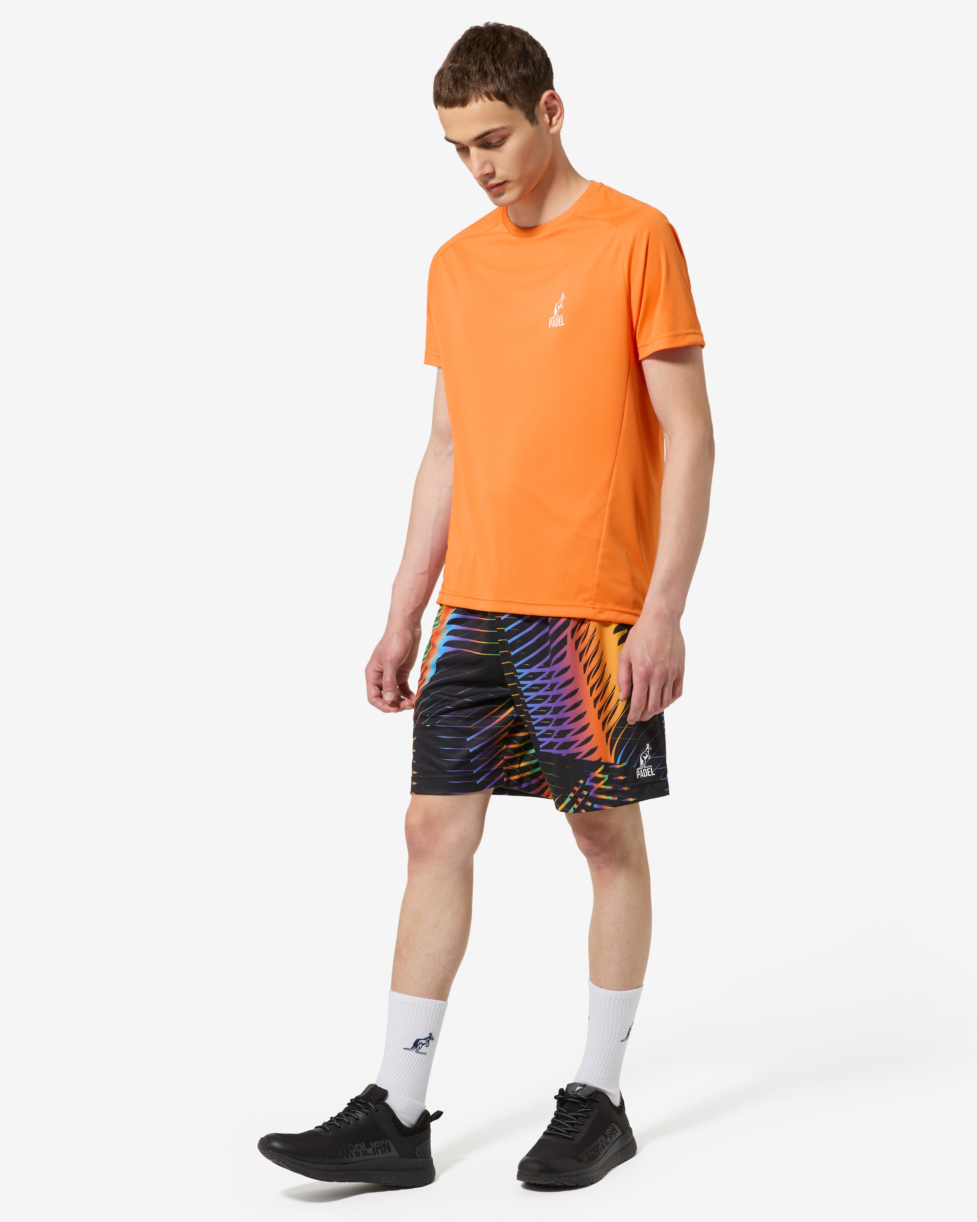 australian-easy-t-shirt-arancio-acceso-ace-traspirante-made-in-italy image 2