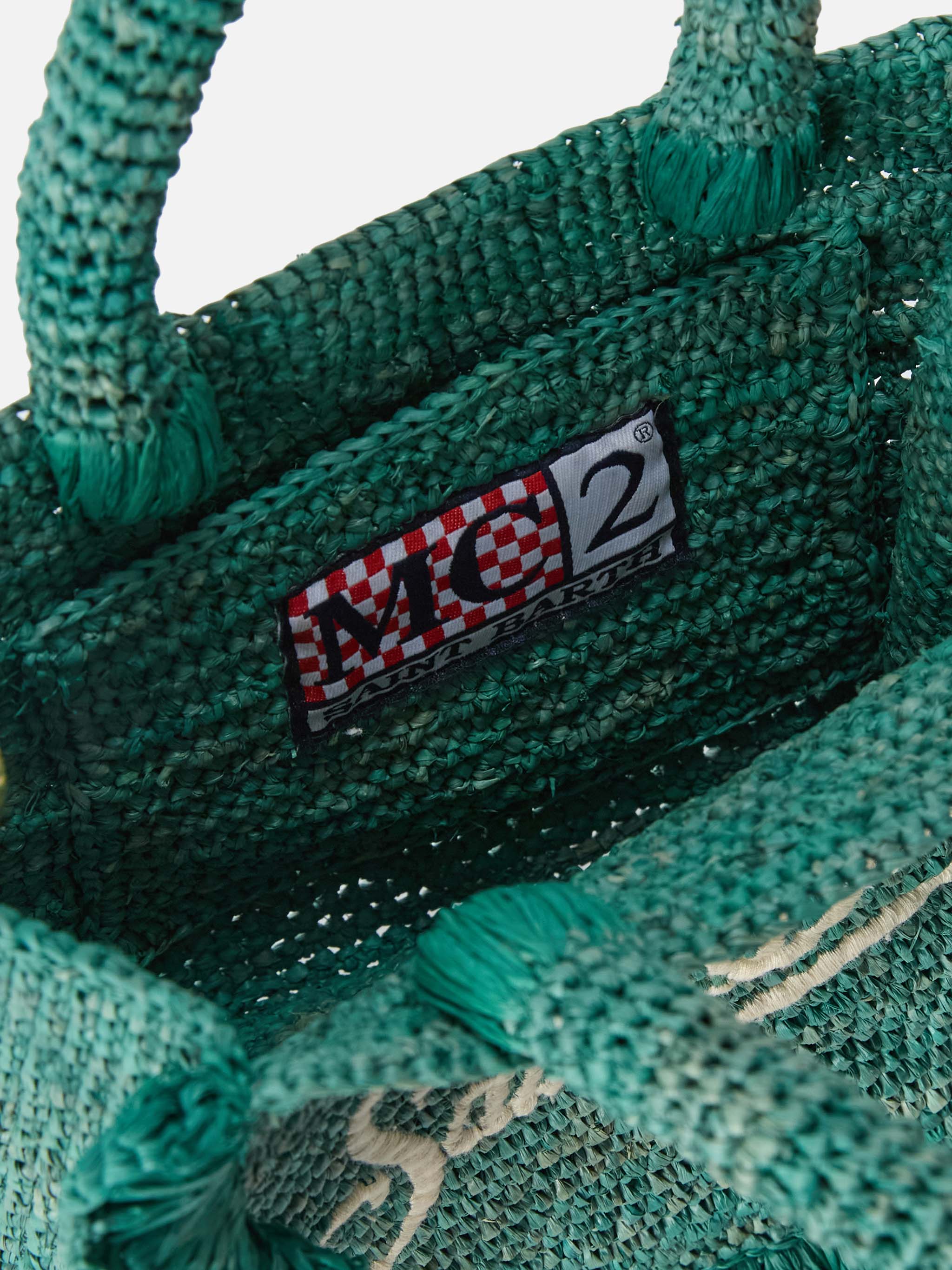 mc2-saint-barth-volant-mini-borsa-raffia-azzurra-con-logo image 5