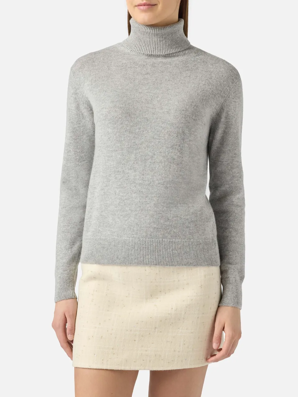 mc2-saint-barth-moody-dolcevita-donna-grigio-melange-in-misto-cashmere image 1