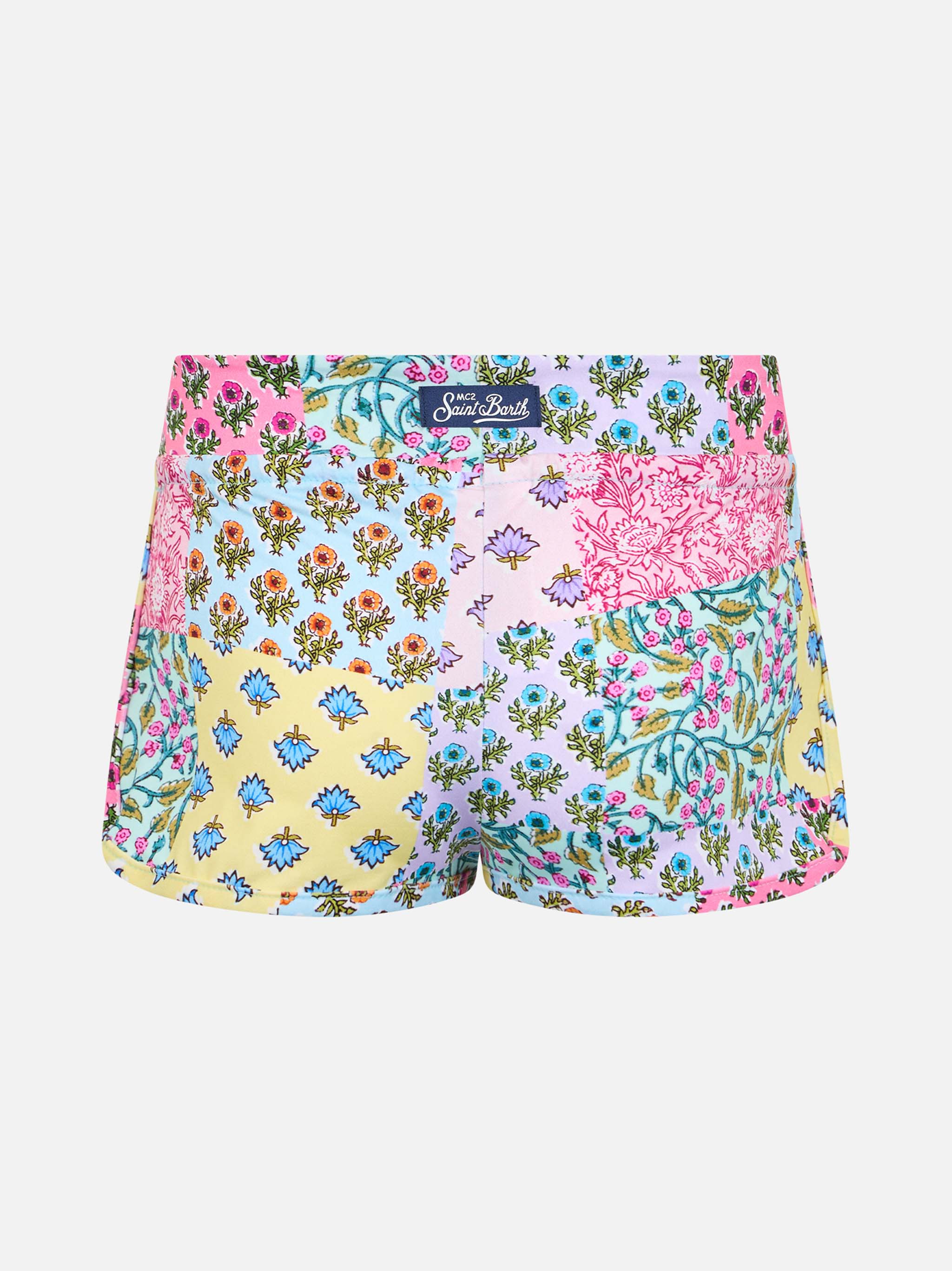 mc2-saint-barth-coco-coc0001-pantaloncini-mare-bambina-fiori-rosa image 2
