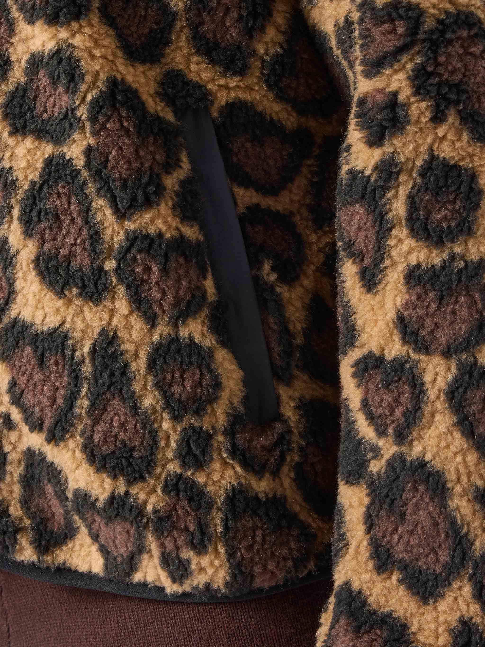 mc2-saint-barth-giacca-pile-teddy-keystone-donna-leopardata-cuore-marrone image 4