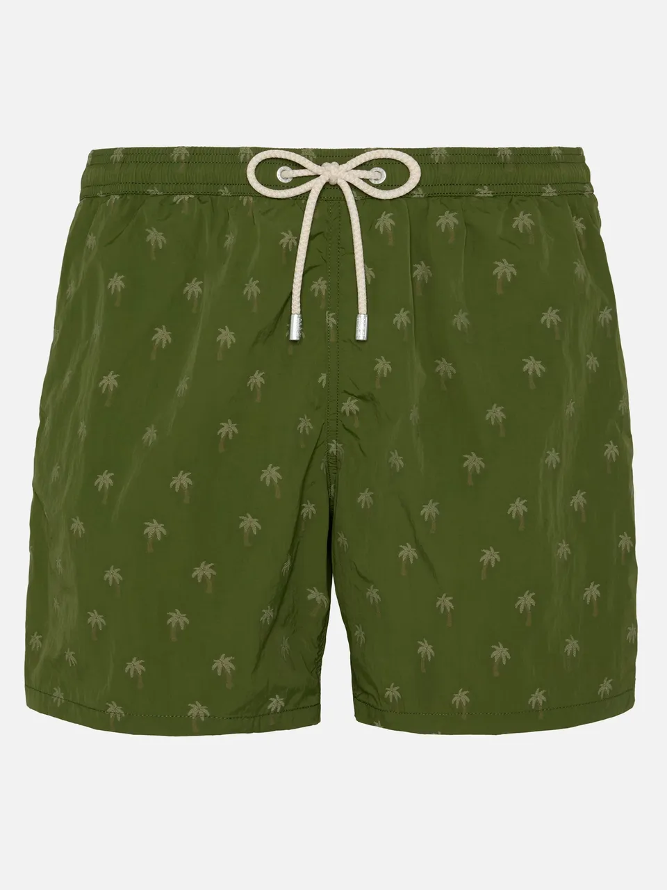 mc2-saint-barth-costume-mare-patmos-uomo-jacquard-palme-verde-militare image 1