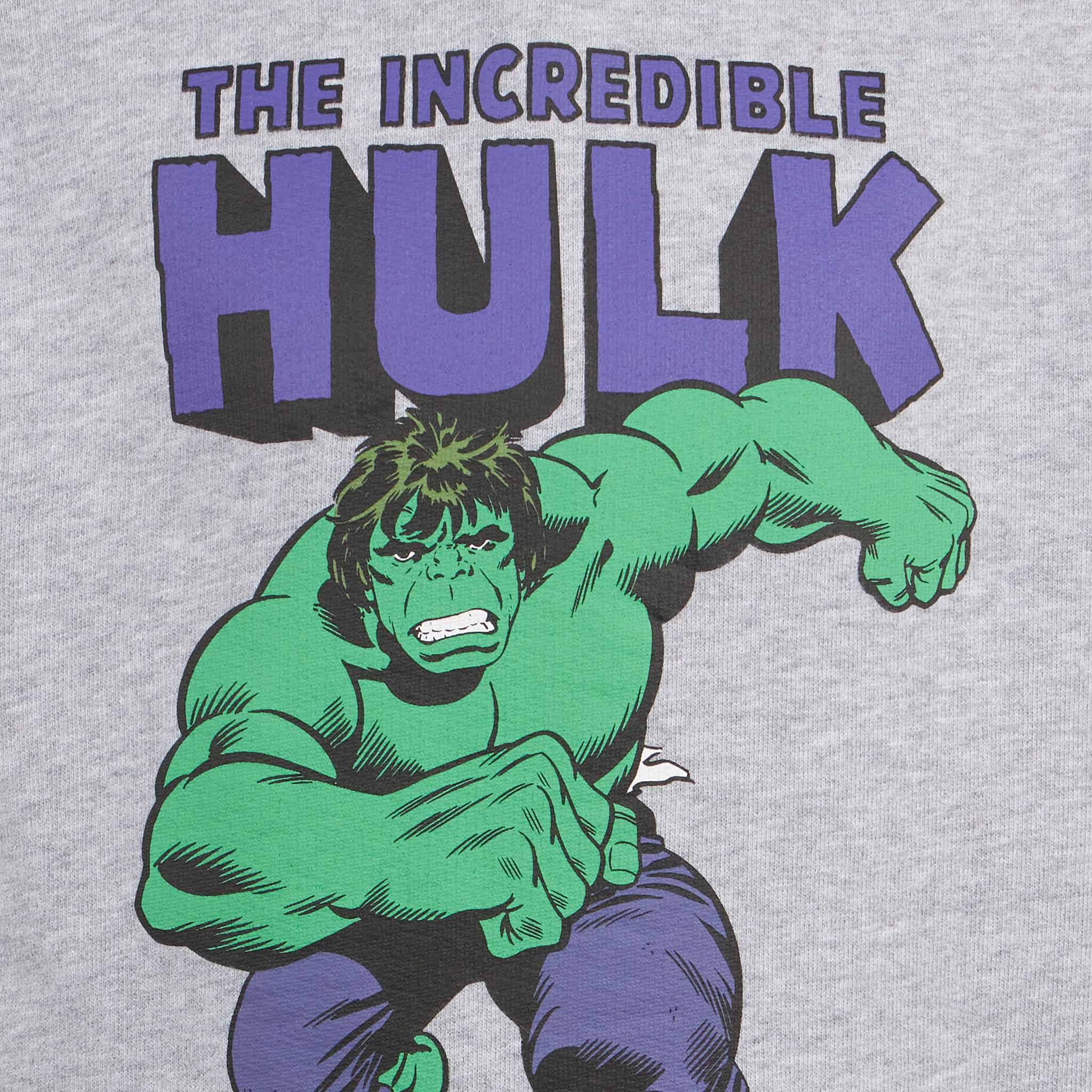 mc2-saint-barth-felpa-bambino-con-cappuccio-marvel-the-incredible-hulk-grigia image 3