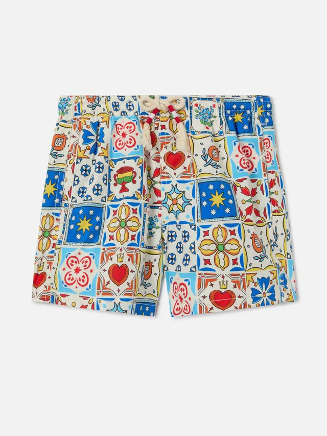 mc2-saint-barth-costume-jean-lighting-70-bambino-stampa-maiolica-all-over image 1