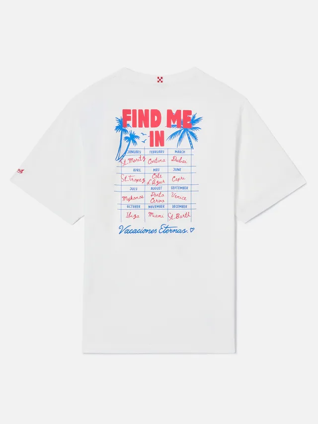 t-shirt-mc2-saint-barth-delmar-find-me-in-vacation-con-maxi-grafica-sul-retro image 1
