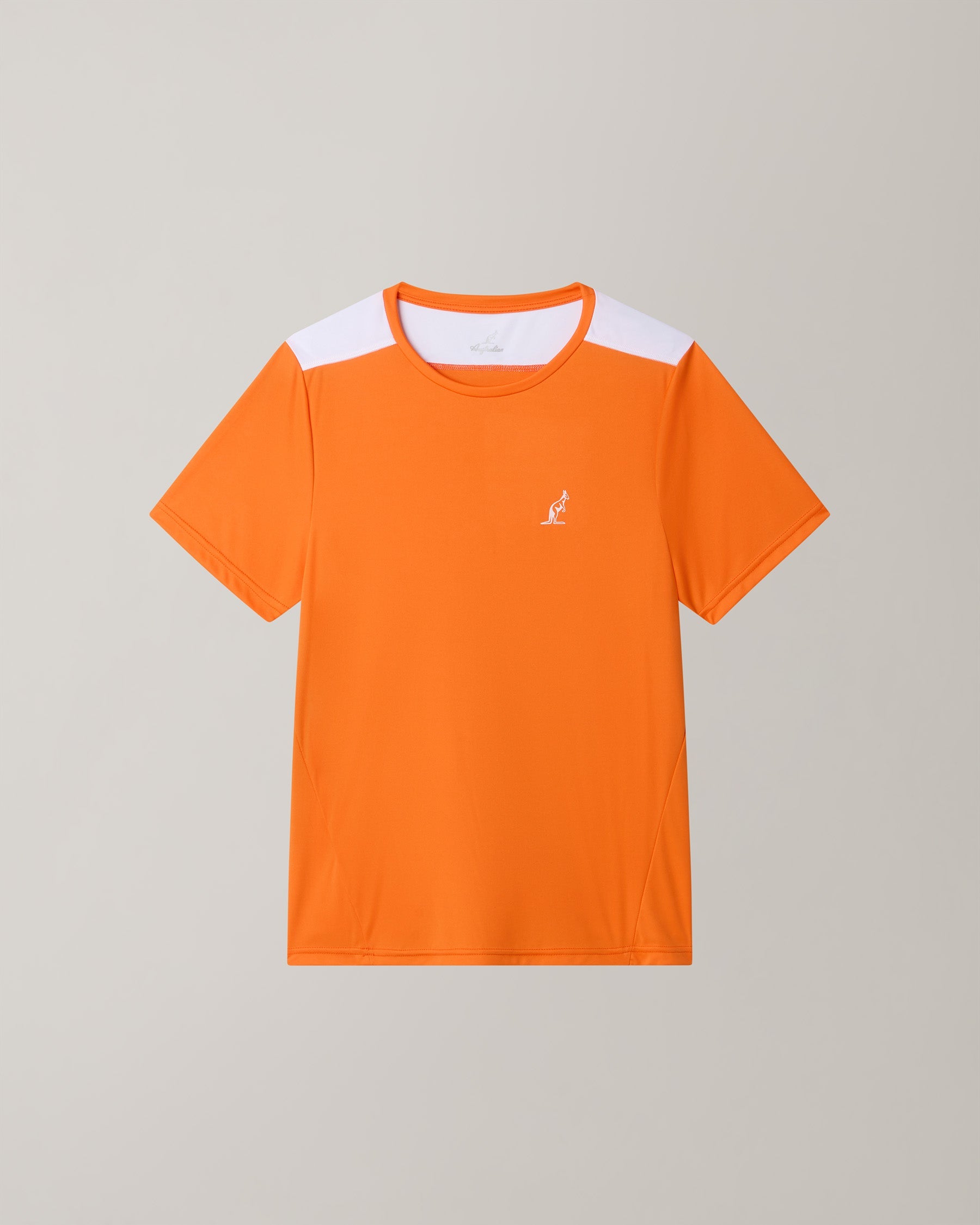 australian-court-t-shirt-arancio-acceso-in-tessuto-tecnico-ace image 5
