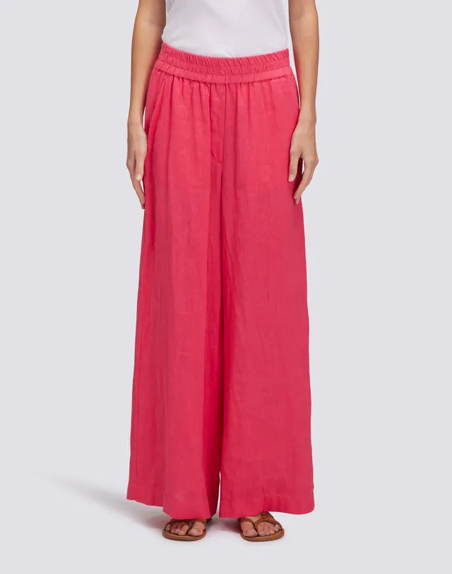 sundek-goldenwave-pantaloni-palazzo-lunghi-donna-in-lino-tinto-capo image 1