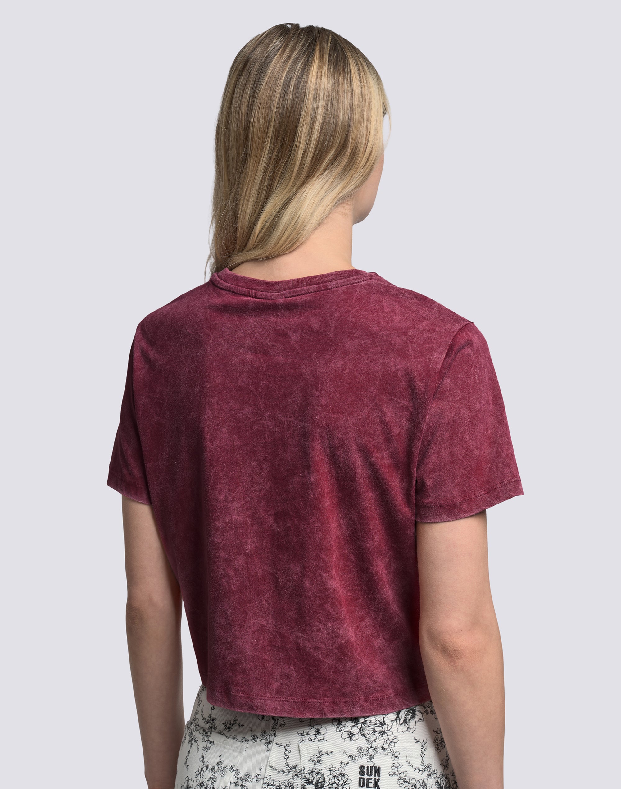 sundek-t-shirt-donna-cropped-vintage-wash-sundek-california-2 image 5