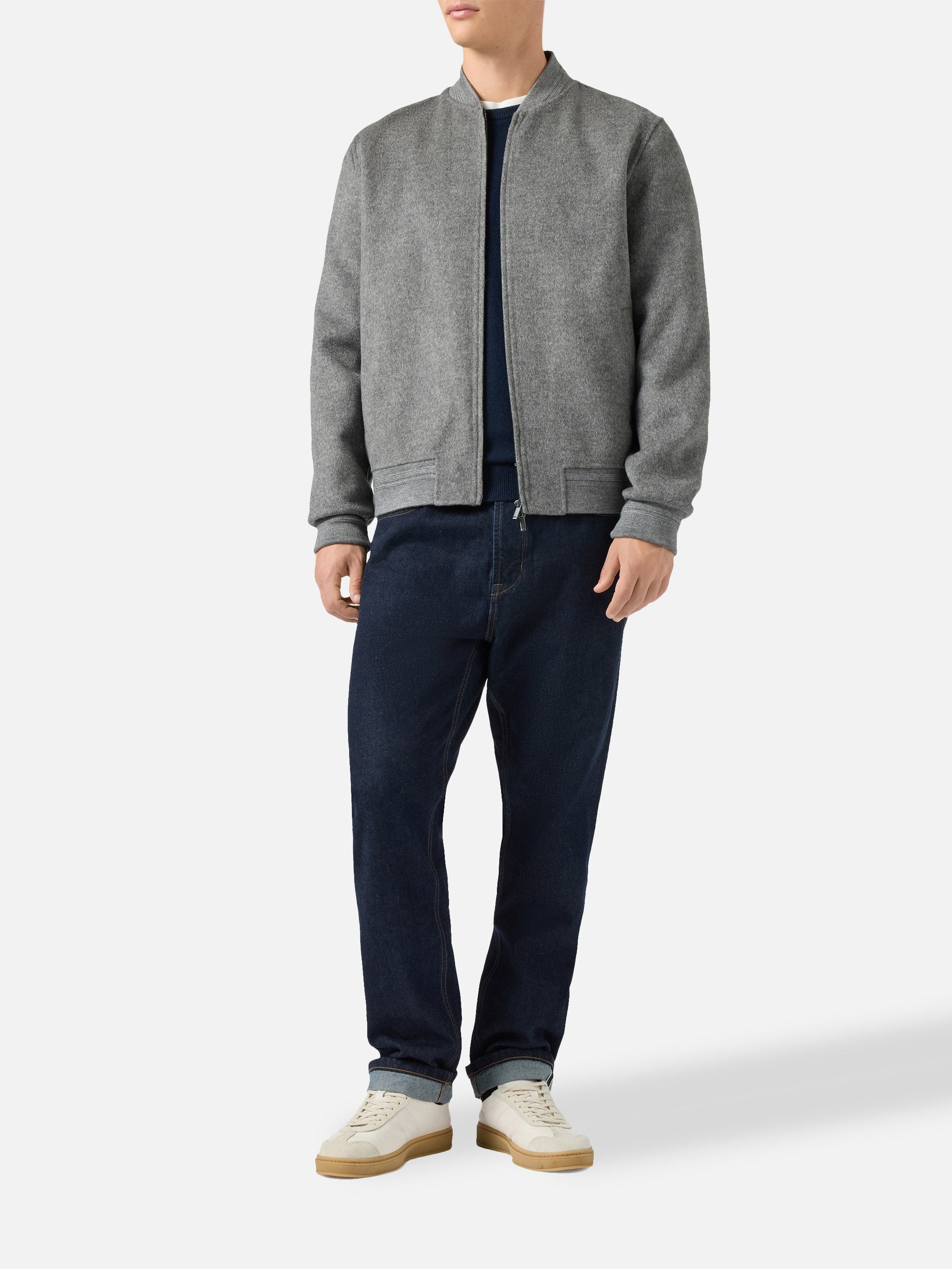 mc2-saint-barth-bomber-camden-in-misto-lana-grigio-sfoderato image 2