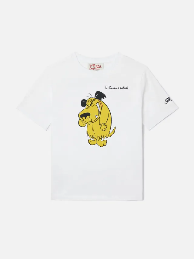 mc2-saint-barth-denver-jr-t-shirt-bambino-bianca-te-l-avevo-detto-muttley image 1