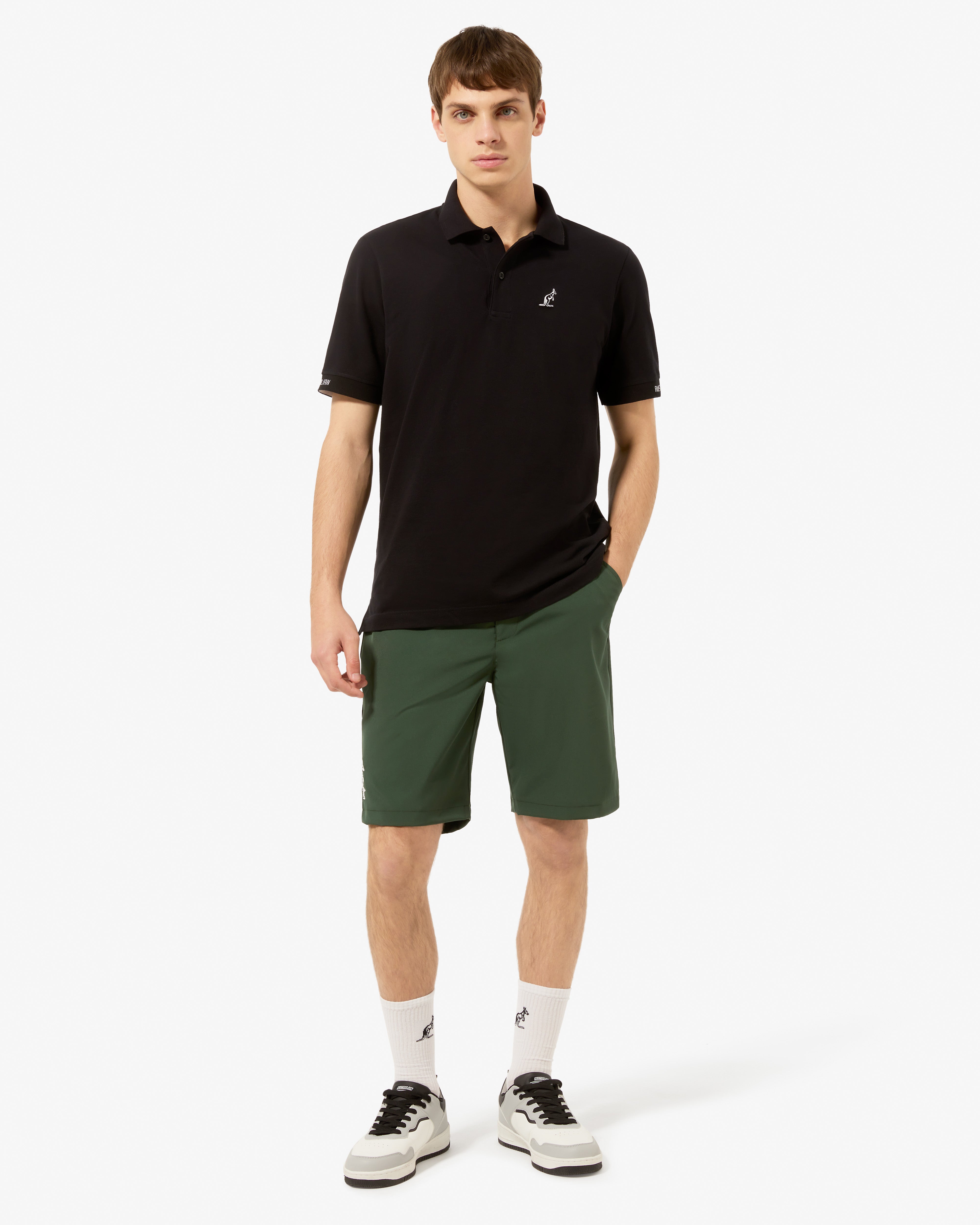 australian-style-short-short-bi-elastico-verde-bottiglia image 2