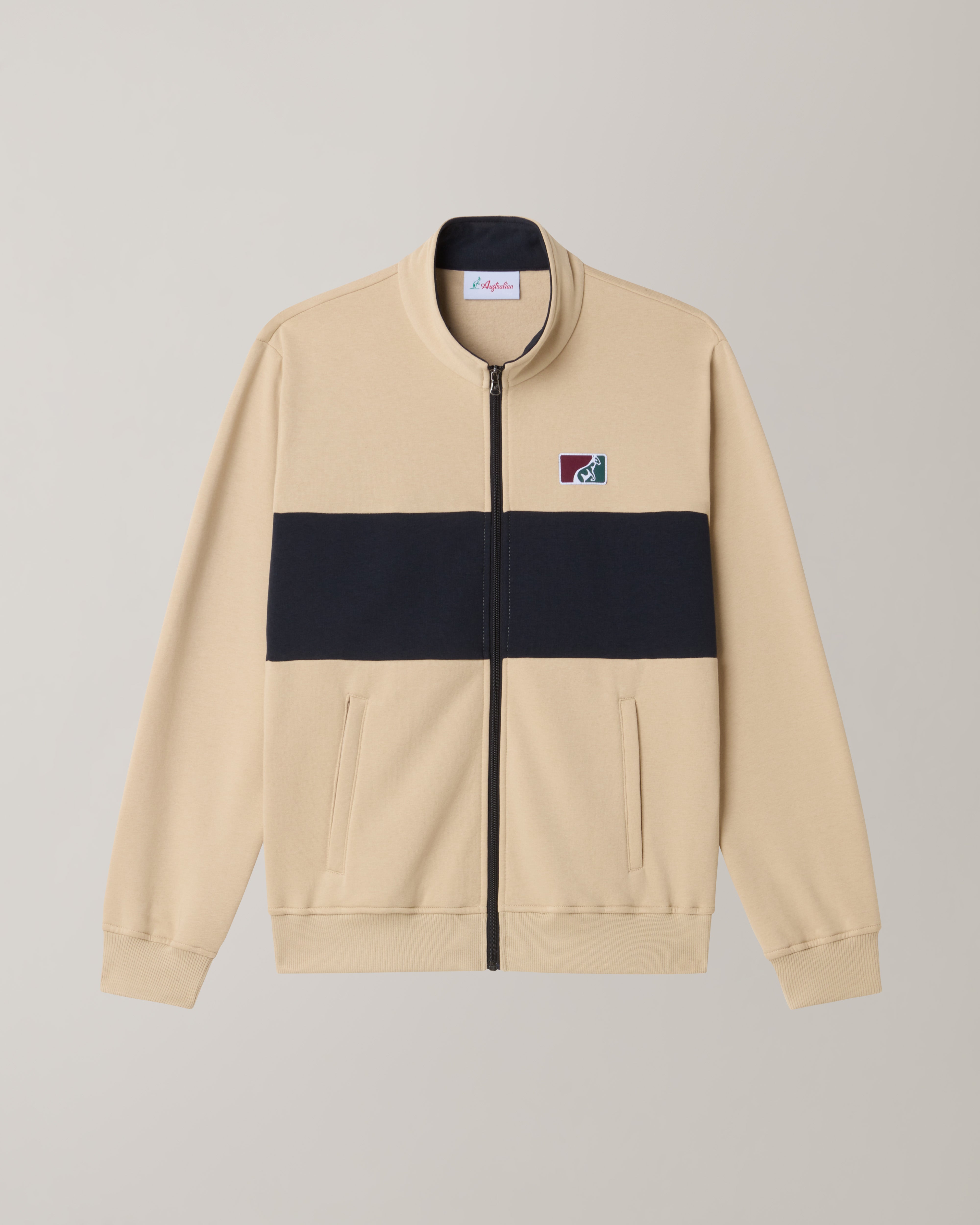 australian-posh-fleece-track-jacket-full-zip-sabbia image 6