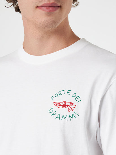 mc2-saint-barth-portofino-t-shirt-uomo-bianca-ricamo-forte-dei-drammi-special-ed image 2