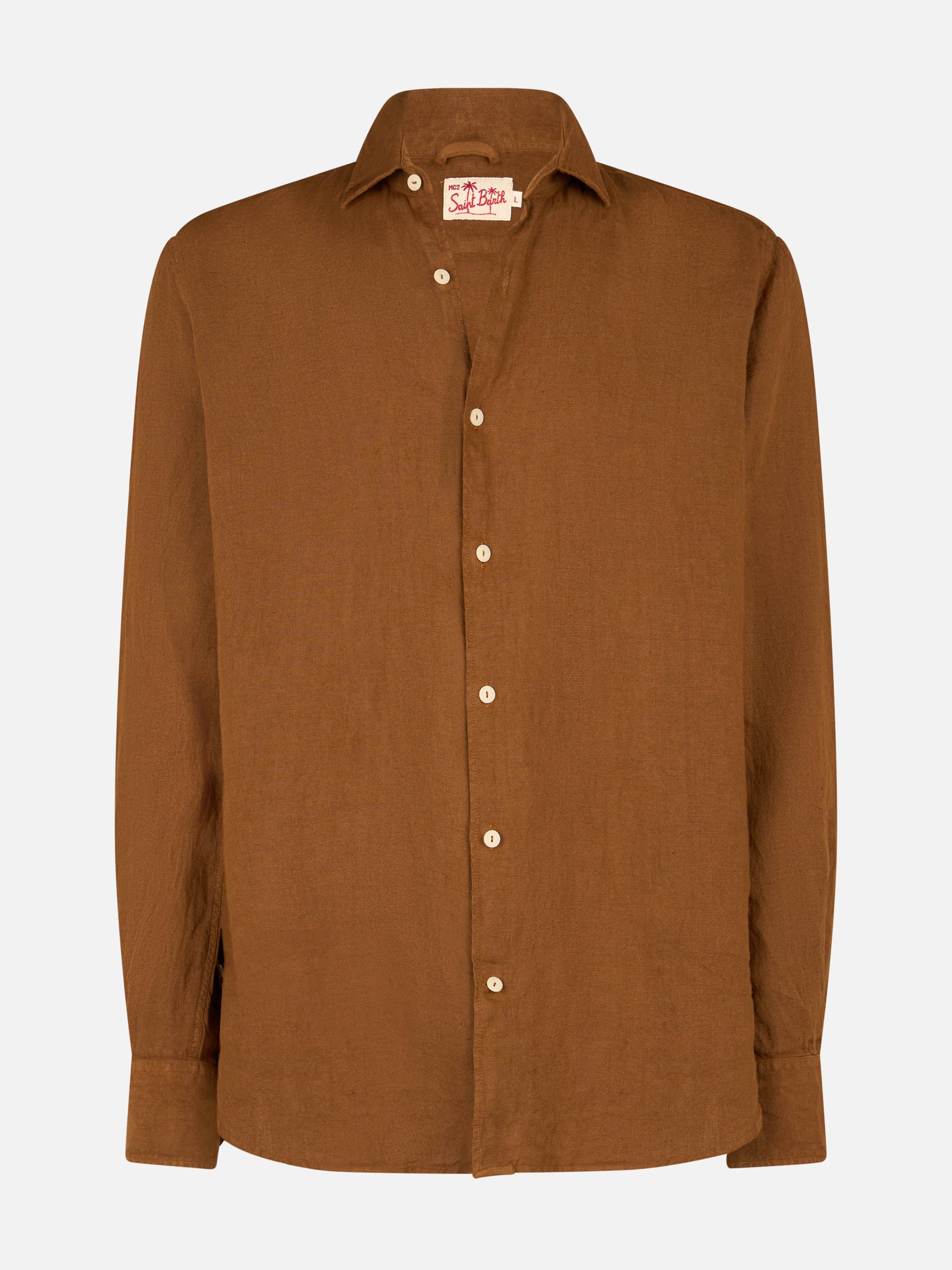 mc2-saint-barth-camicia-pamplona-in-lino-cammello image 4