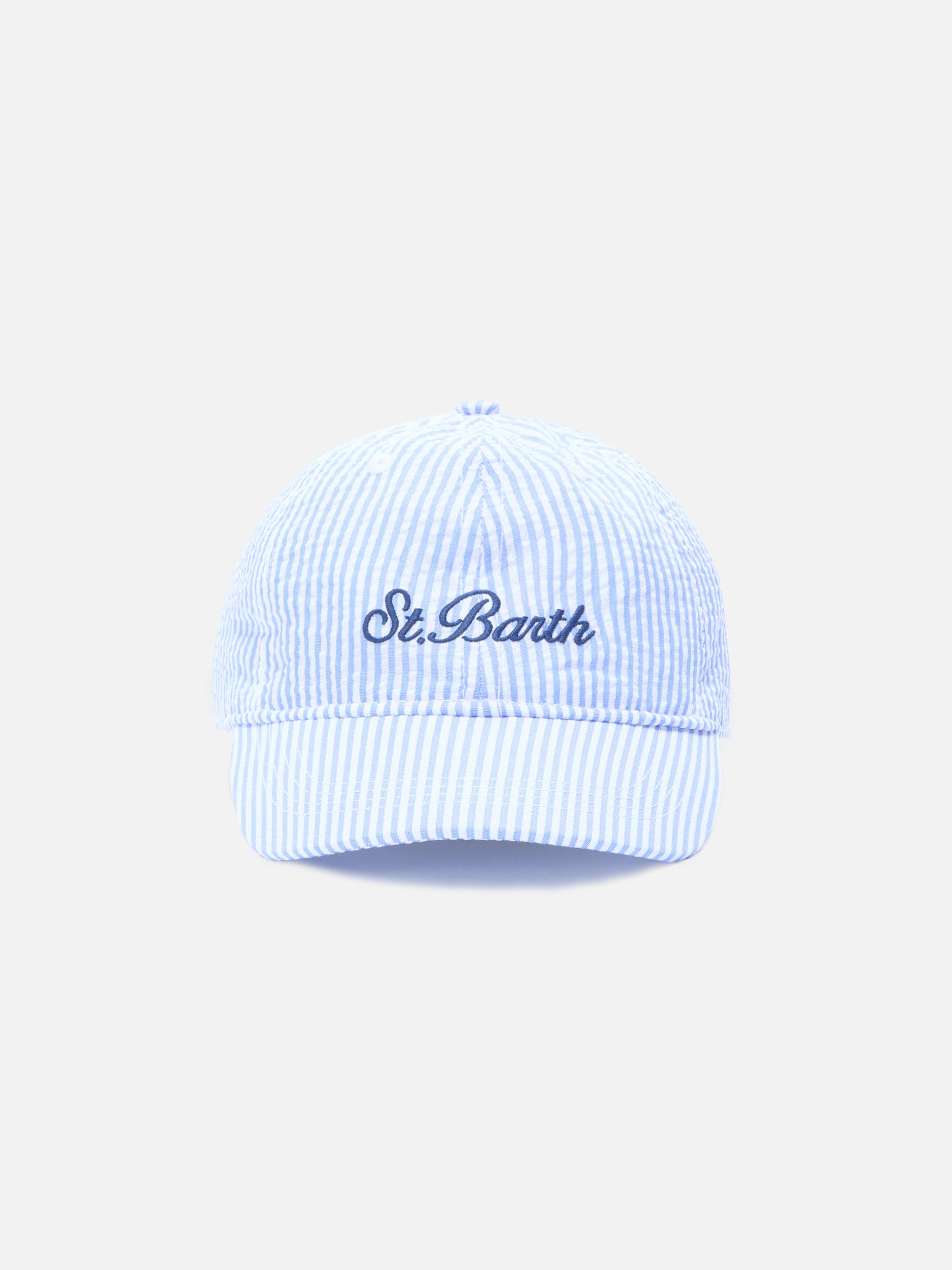 mc2-saint-barth-cappellino-baseball-basb0007-cappello-visiera-in-cotone-seersuck image 1
