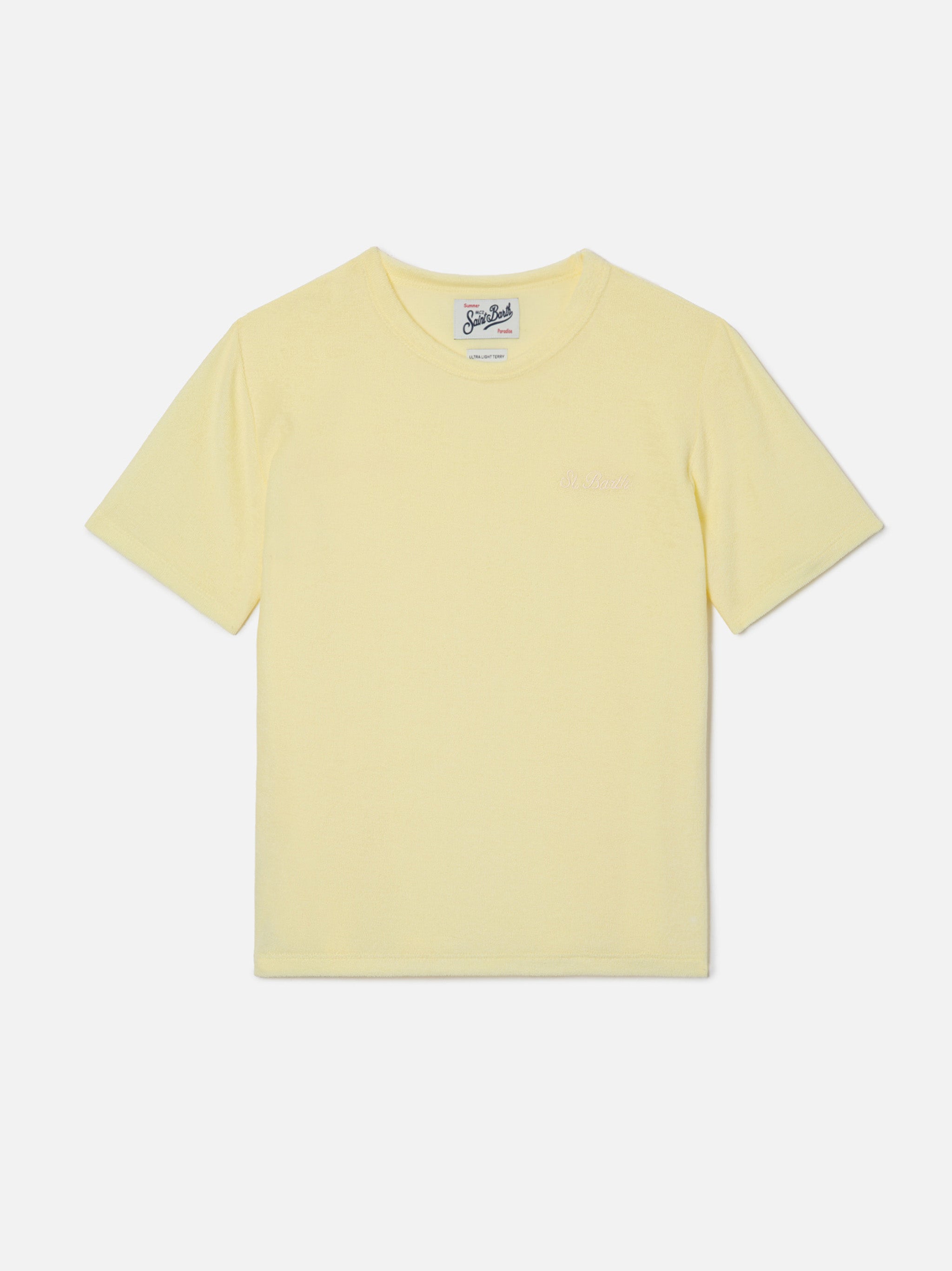 mc2-saint-barth-t-shirt-gary-jr-da-bambino-in-tessuto-effetto-spugna-giallo-con- image 1