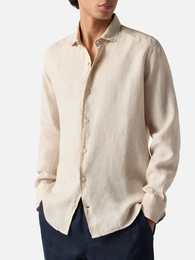 mc2-saint-barth-camicia-uomo-pamplona-in-lino-panna-manica-lunga image 1