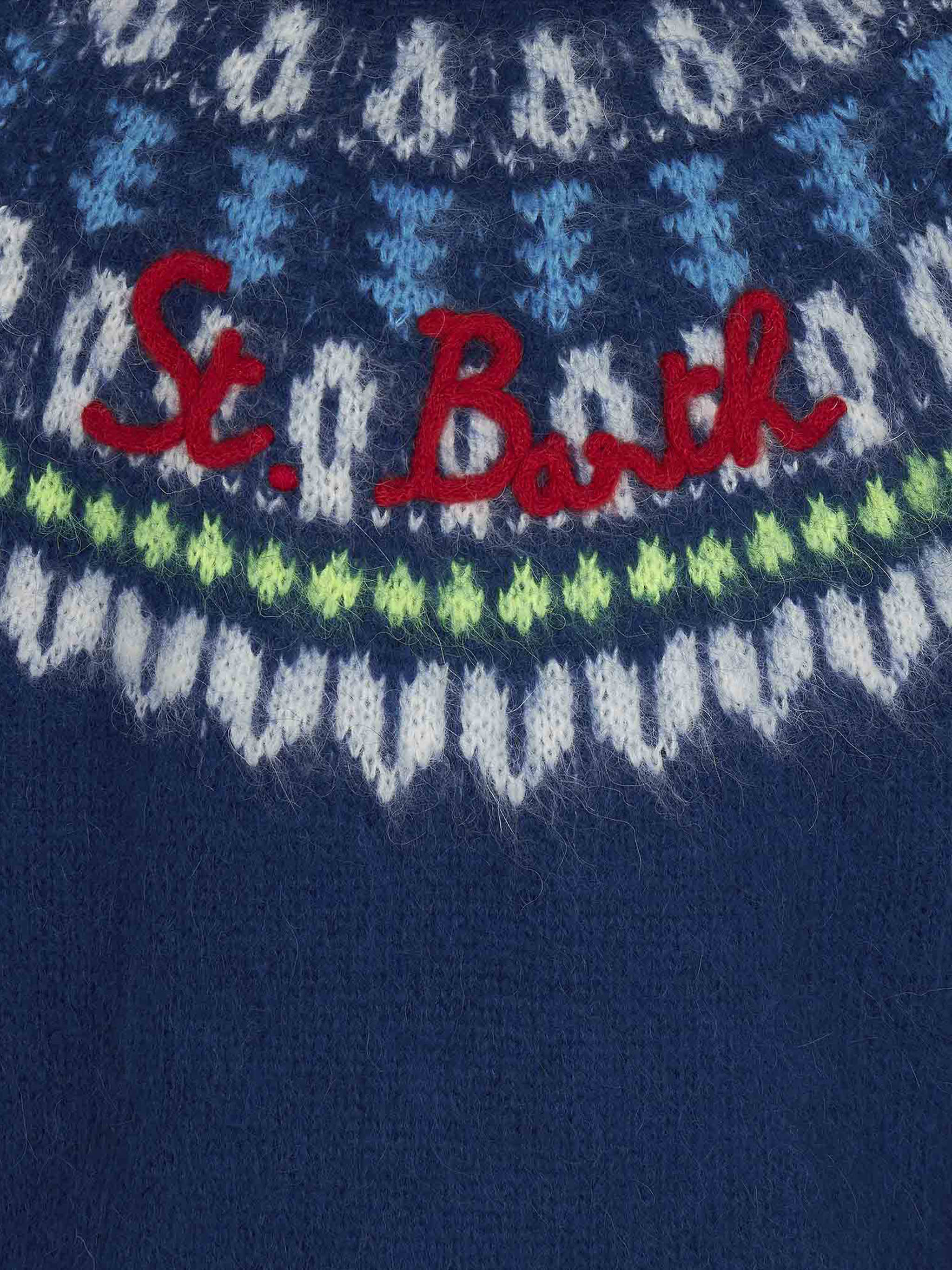 mc2-saint-barth-maglione-bambino-garzato-blu-navy-con-jacquard-islandese image 3