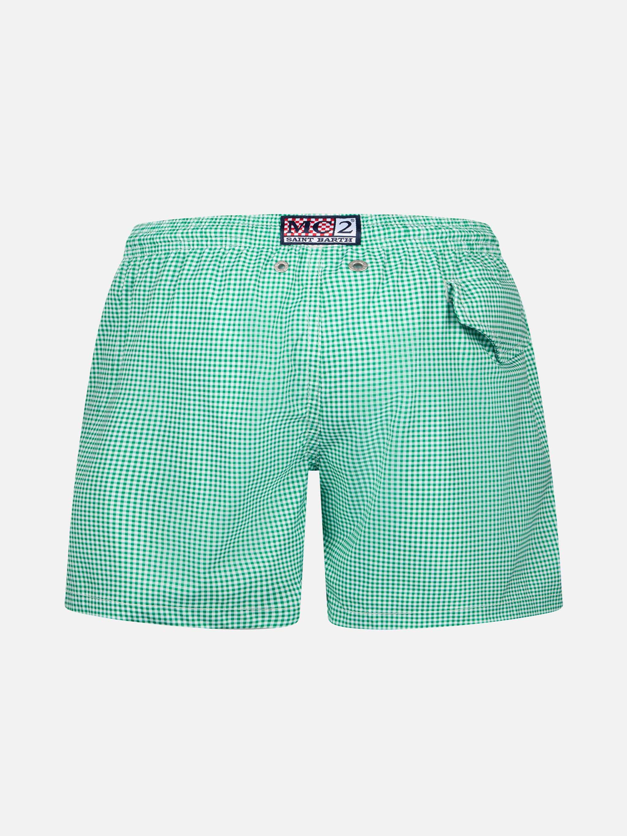 mc2-saint-barth-comfort-light-jr-costume-boxer-ragazzo-vichy-menta image 2