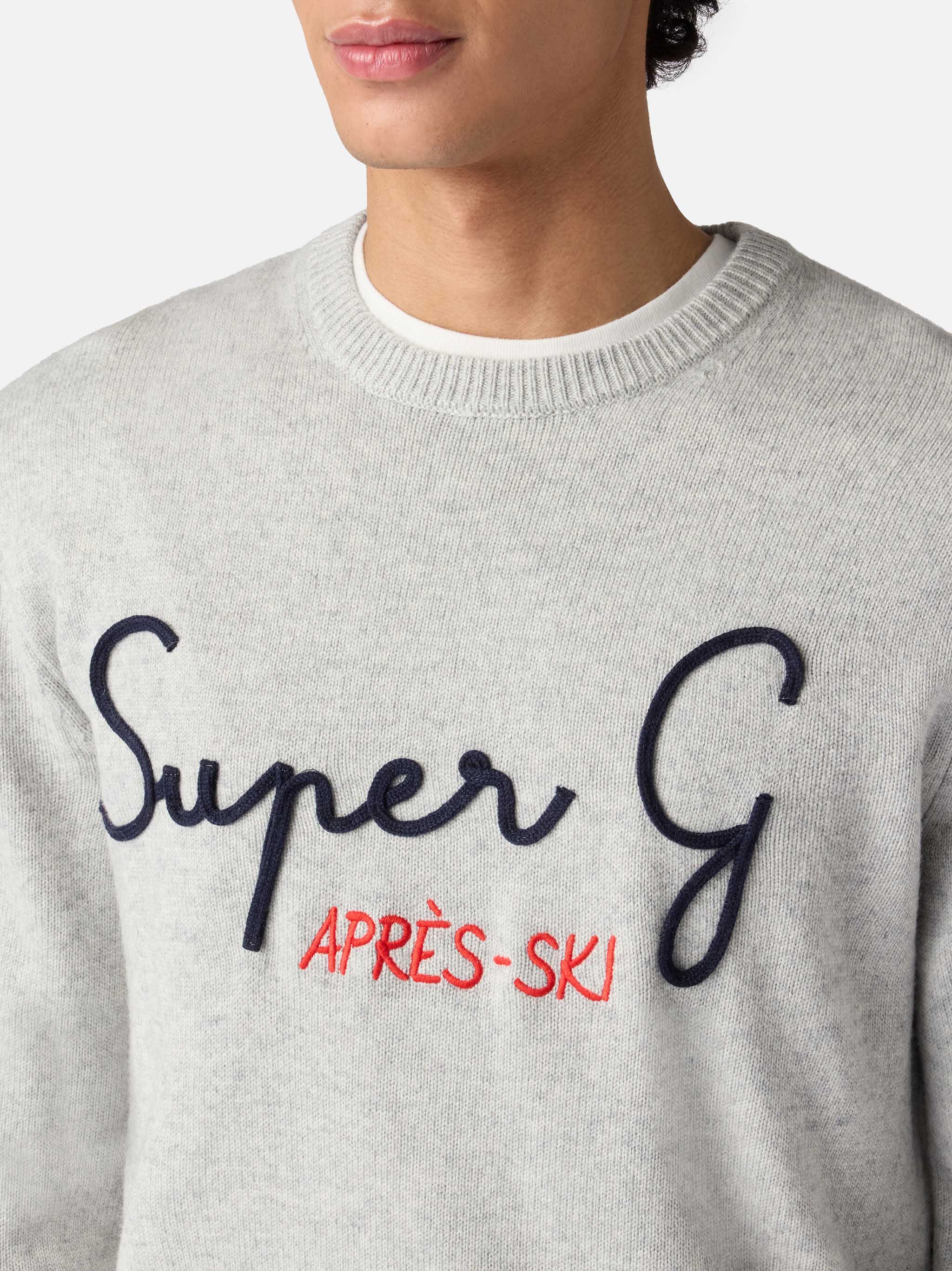 maglione-girocollo-uomo-mc2-saint-barth-heron-grigio-chiaro-con-ricamo-super-g-s image 2