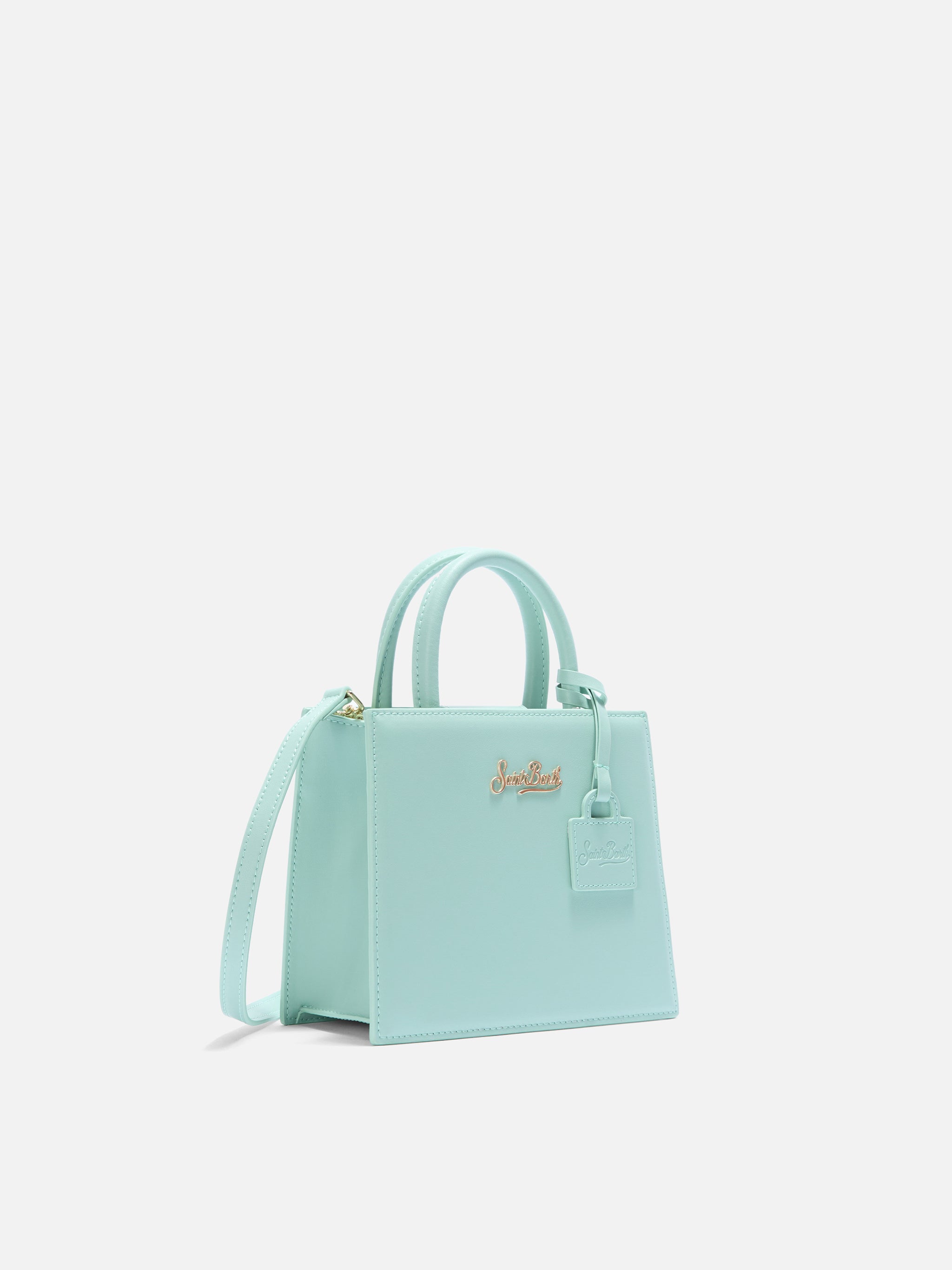mc2-saint-barth-shop-mini-borsa-in-pelle-liscia-verde-menta-strutturata image 3