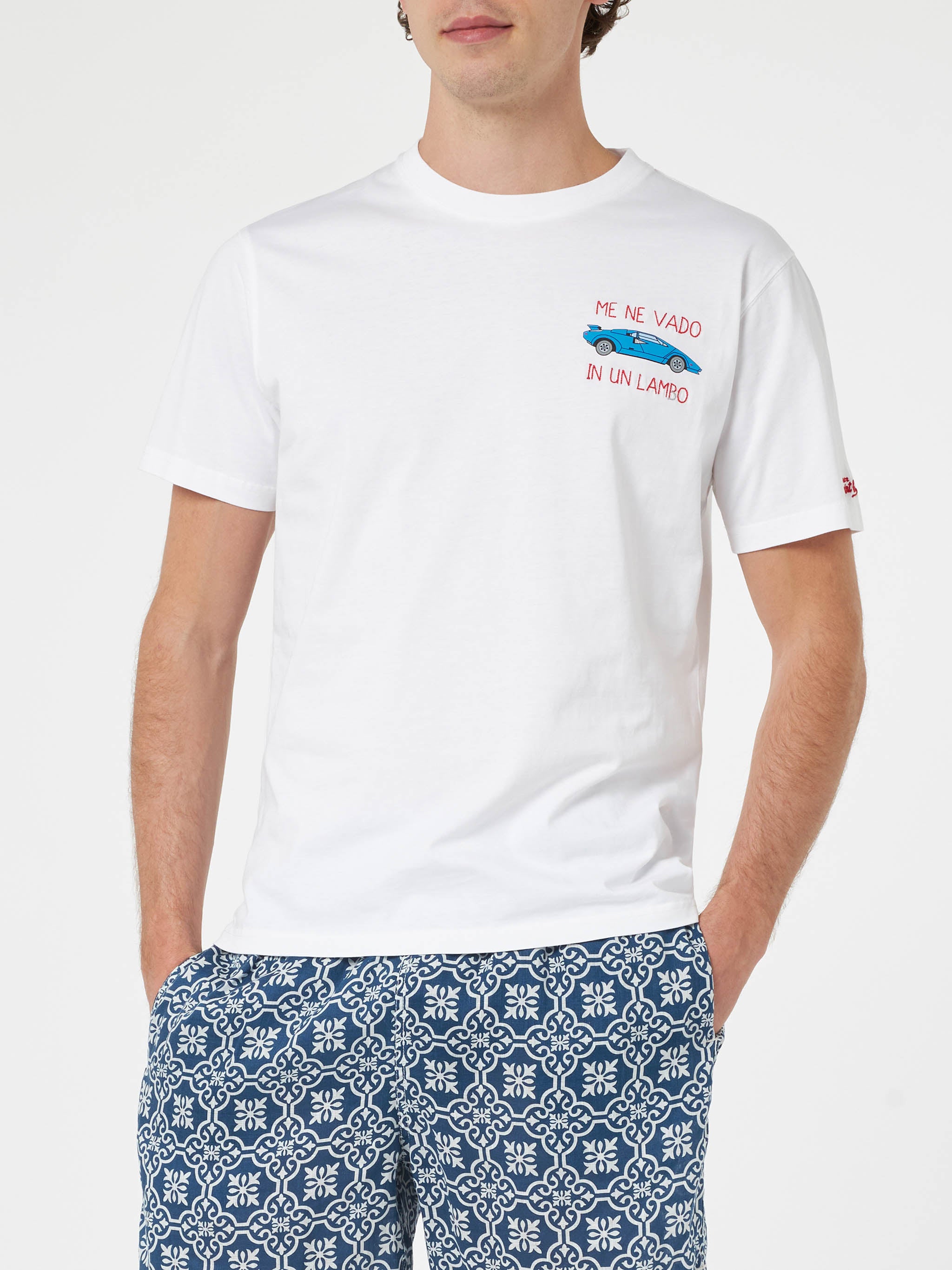 mc2-saint-barth-t-shirt-da-uomo-in-puro-cotone-bianco-con-ricamo-me-ne-vado-in-u image 4
