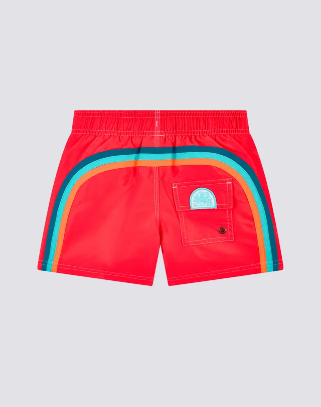 sundek-costume-mare-bambino-corto-iconic-taffet-vita-elasticata image 1