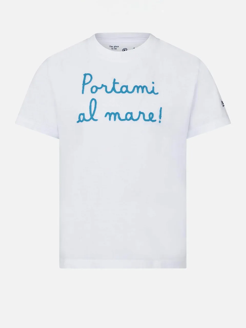 mc2-saint-barth-jean-t-shirt-bambina-bianca-portami-al-mare image 1