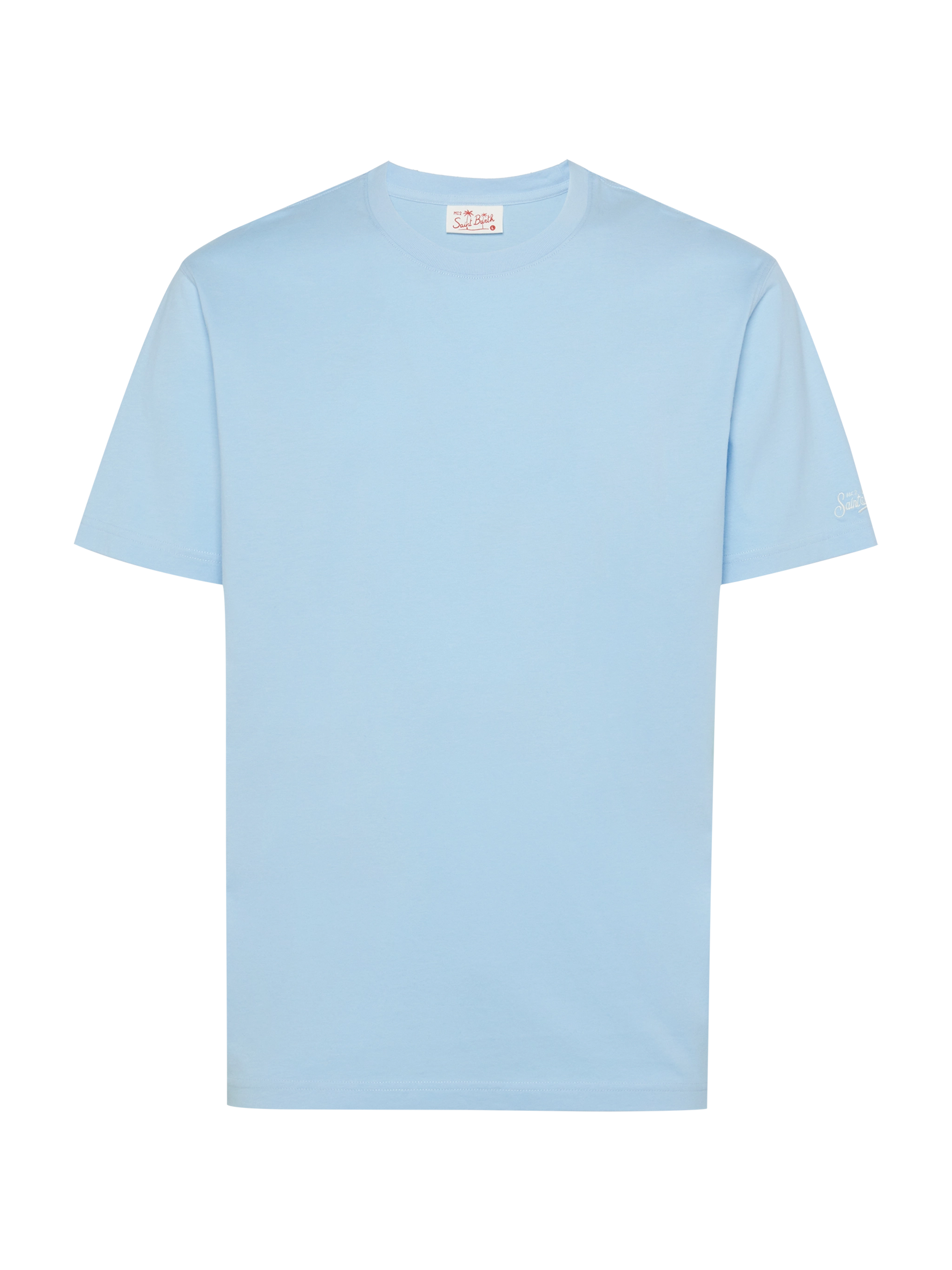 mc2-saint-barth-dover-t-shirt-jersey-cotone-organico-azzurro-chiaro-uomo image 1