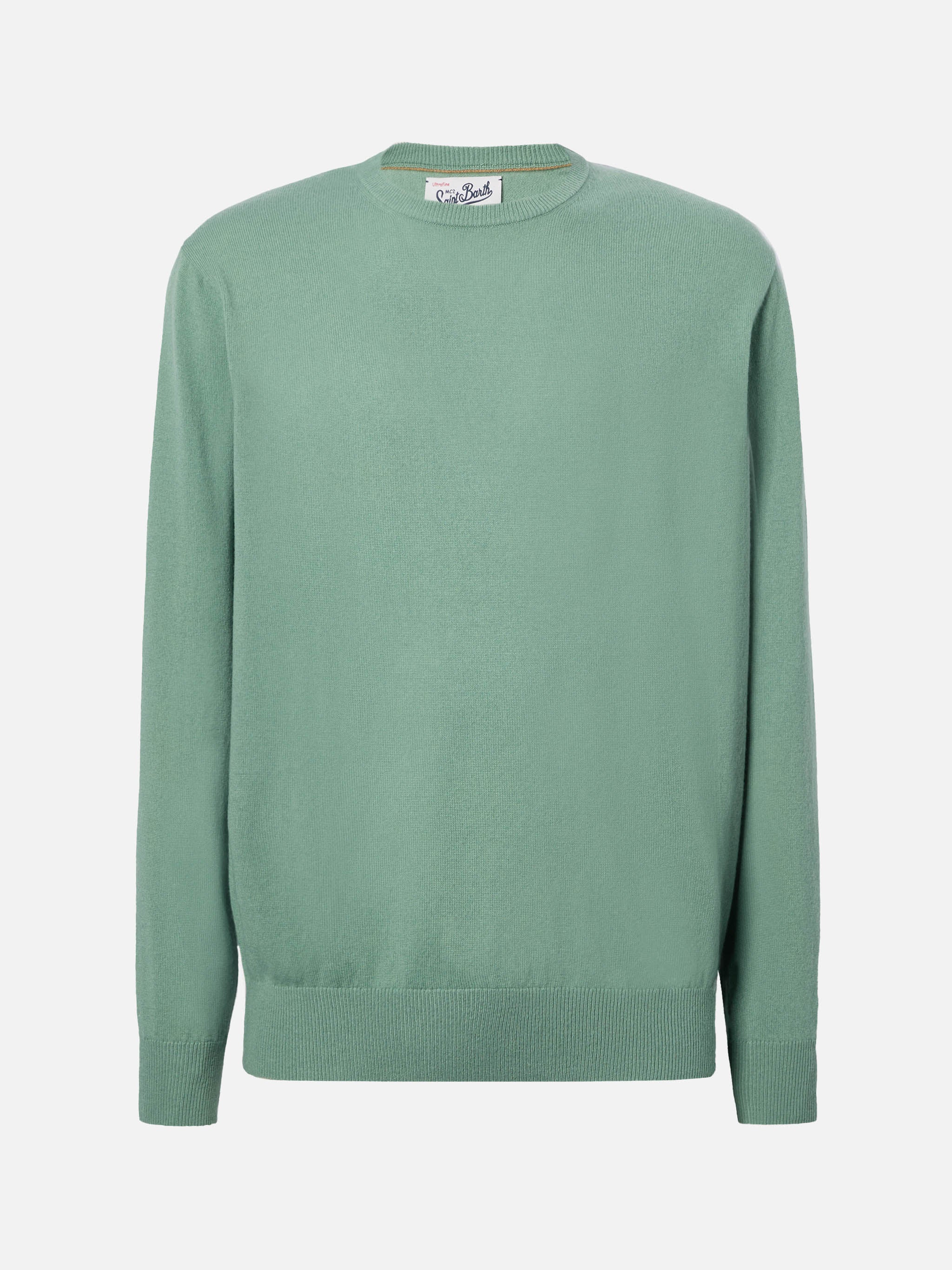 mc2-saint-barth-regent-maglione-lana-merino-cashmere-verde-salvia-uomo image 5